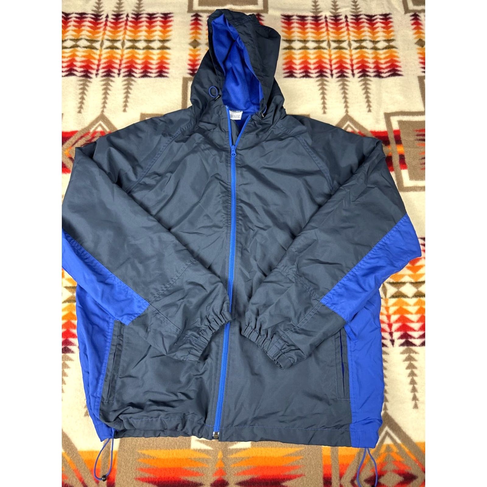 Old Navy Old Navy Hoodie Windbreaker Nylon Light Jacket Blue Mens L Size US L / EU 52-54 / 3 - 2 Thumbnail