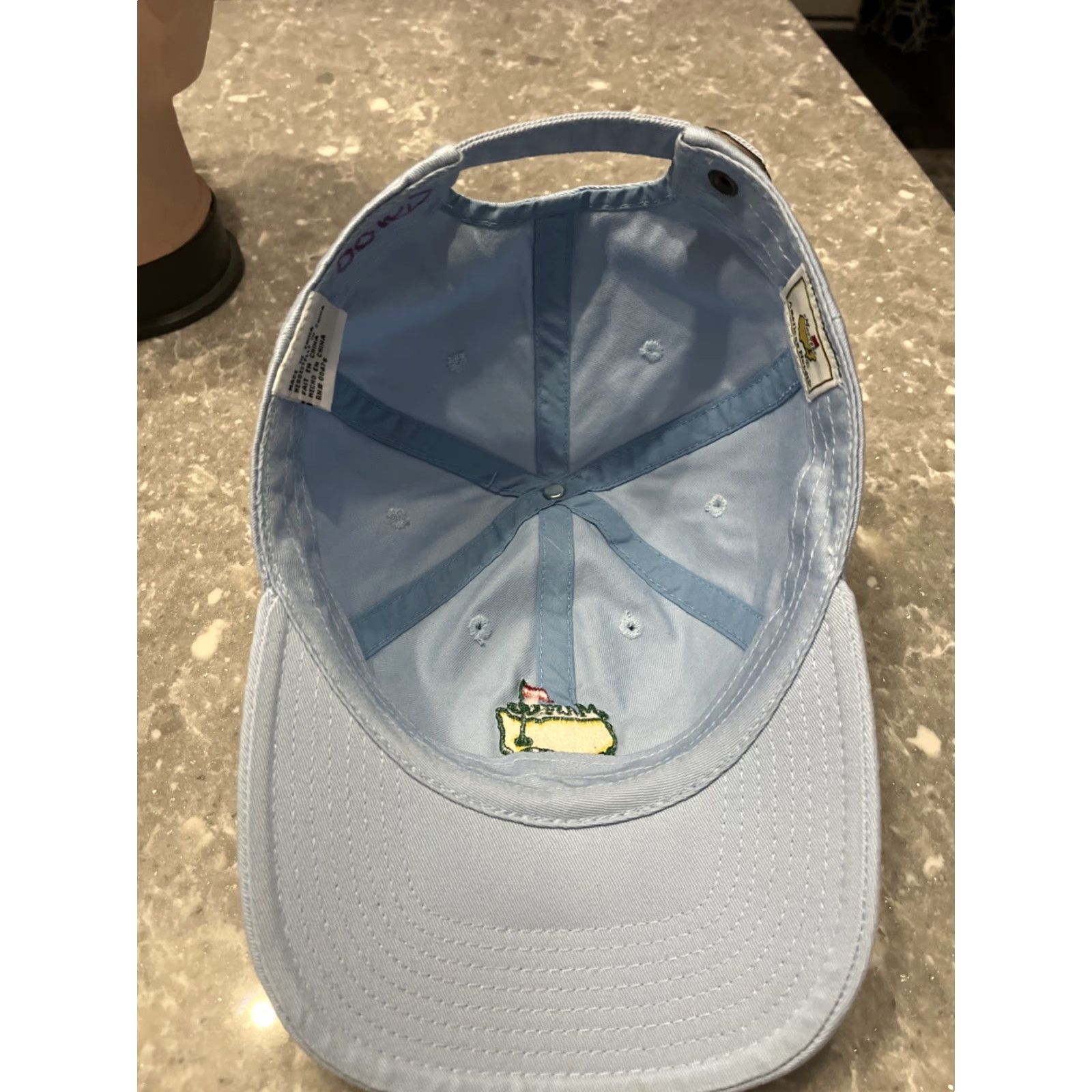 Vintage VINTAGE Light Blue Masters Baseball Cap Unisex Adults One Size Blue Hat Cap Sports Accessories Mens Womens Size ONE SIZE - 6 Thumbnail