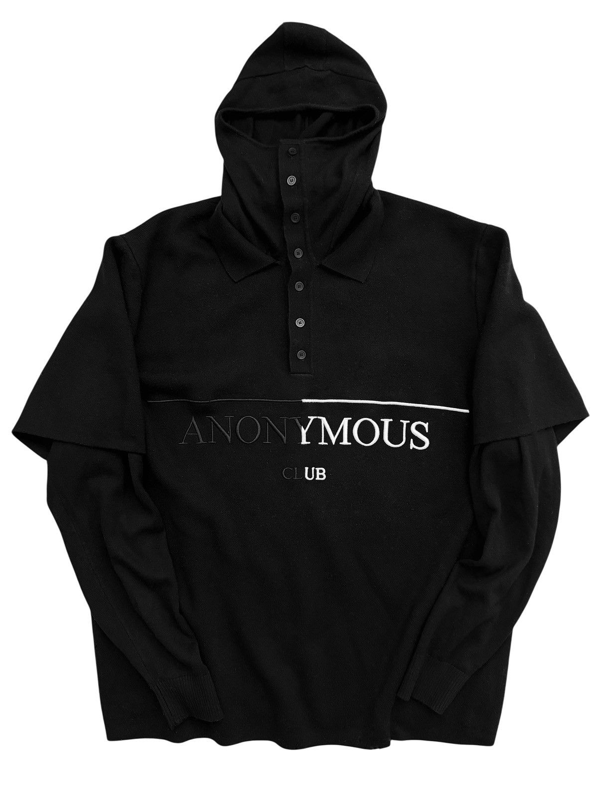 givenchy　anonymous club Hoodie Anonymous Club × Hood By Air Anonymous Club Embroidered Hoodie