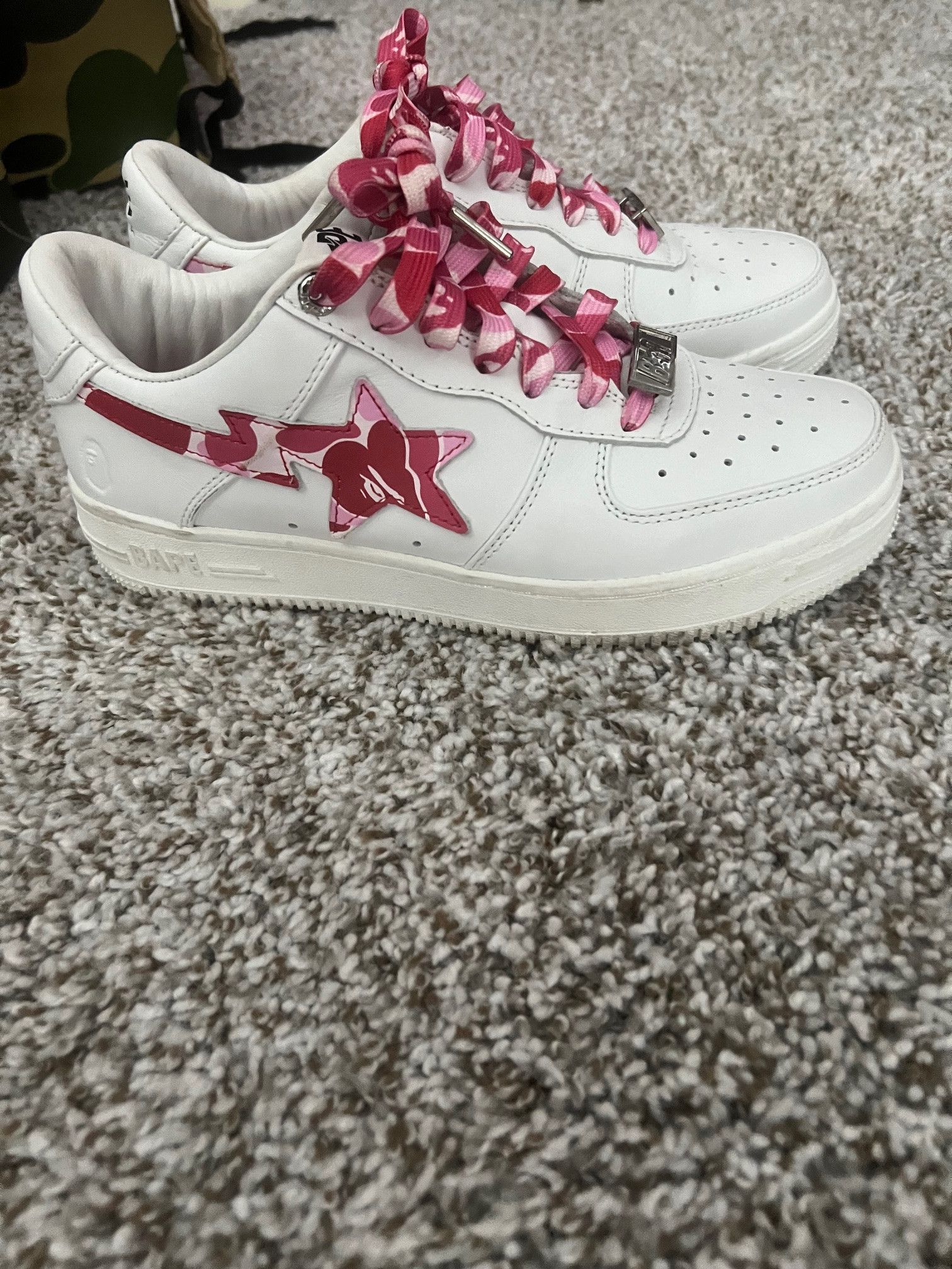 image of Bape Sta Low Abc Camo (2021) Shoes in Pink, Men's (Size 6)