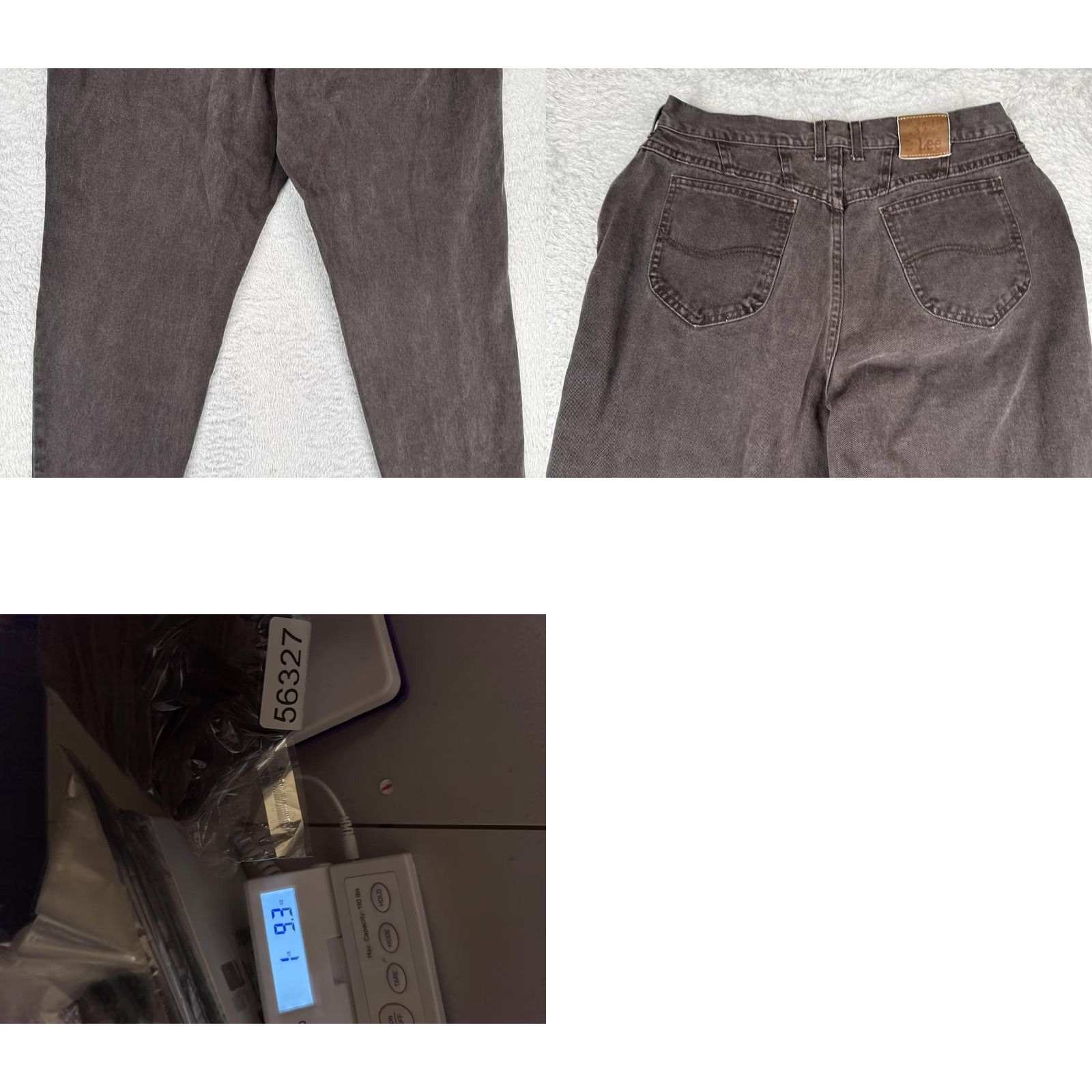 Lee Lee Tapered Jeans Womens 18P Gray Charcoal Wash High Rise Relaxed Denim 32x27 Jeans Size 40" / US 18 - 10 Thumbnail