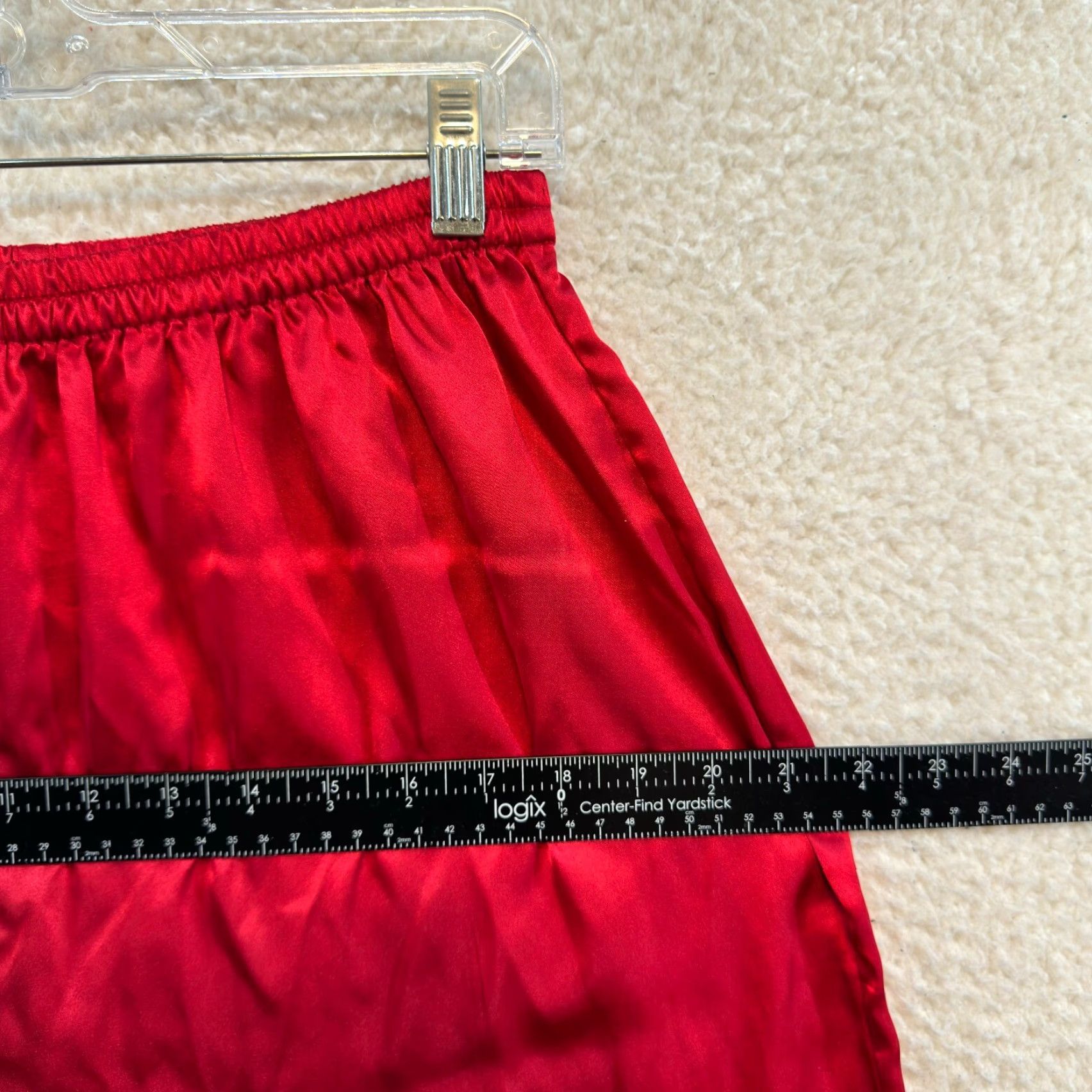 Victoria's Secret VINTAGE Victoria's Secret Pajama Pants M Red Satin Gold Label Sleep Lounge Womens Size 32" / US 10 / IT 46 - 7 Thumbnail