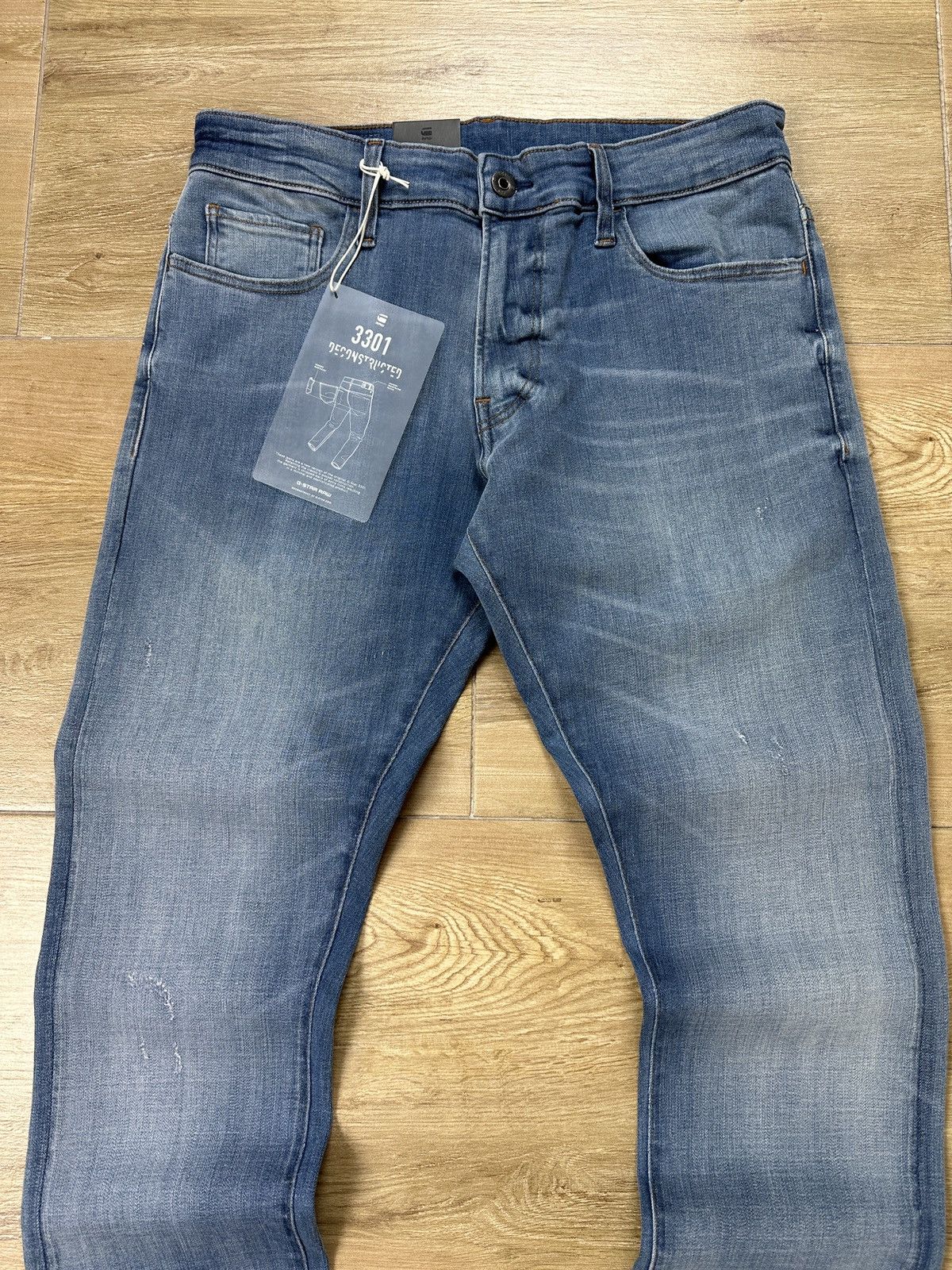 G-Star NEW🏷️ G-Star Raw 3301 Deconstructed Skinny Denim Jeans Size US 31 - 2 Thumbnail