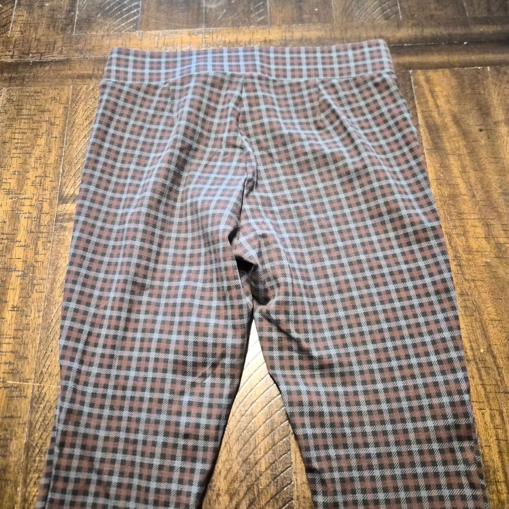 Loft Loft Pants Womens Plaid Knit Pull On Ankle Medium G275 Stretch Slim Leggings Multicolor Size 32" / US 10 / IT 46 - 6 Thumbnail