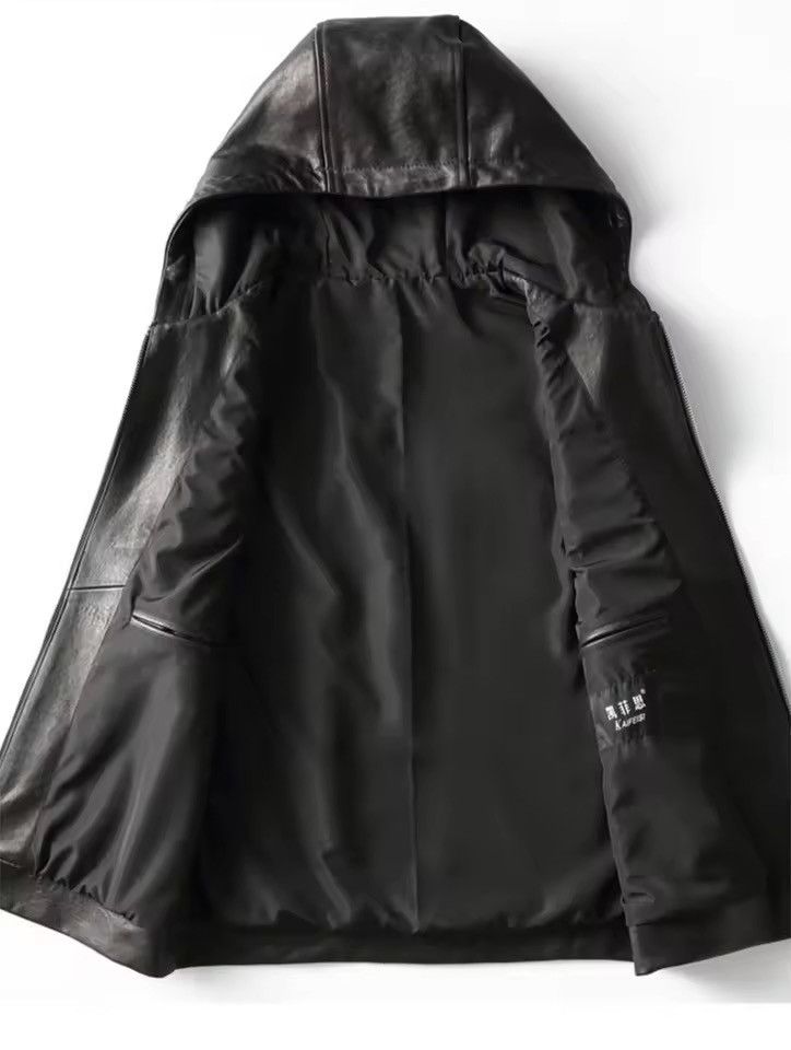 Japanese Brand Faux Leather Hooded Vest - Tactical Streetwear Size US L / EU 52-54 / 3 - 1 Thumbnail