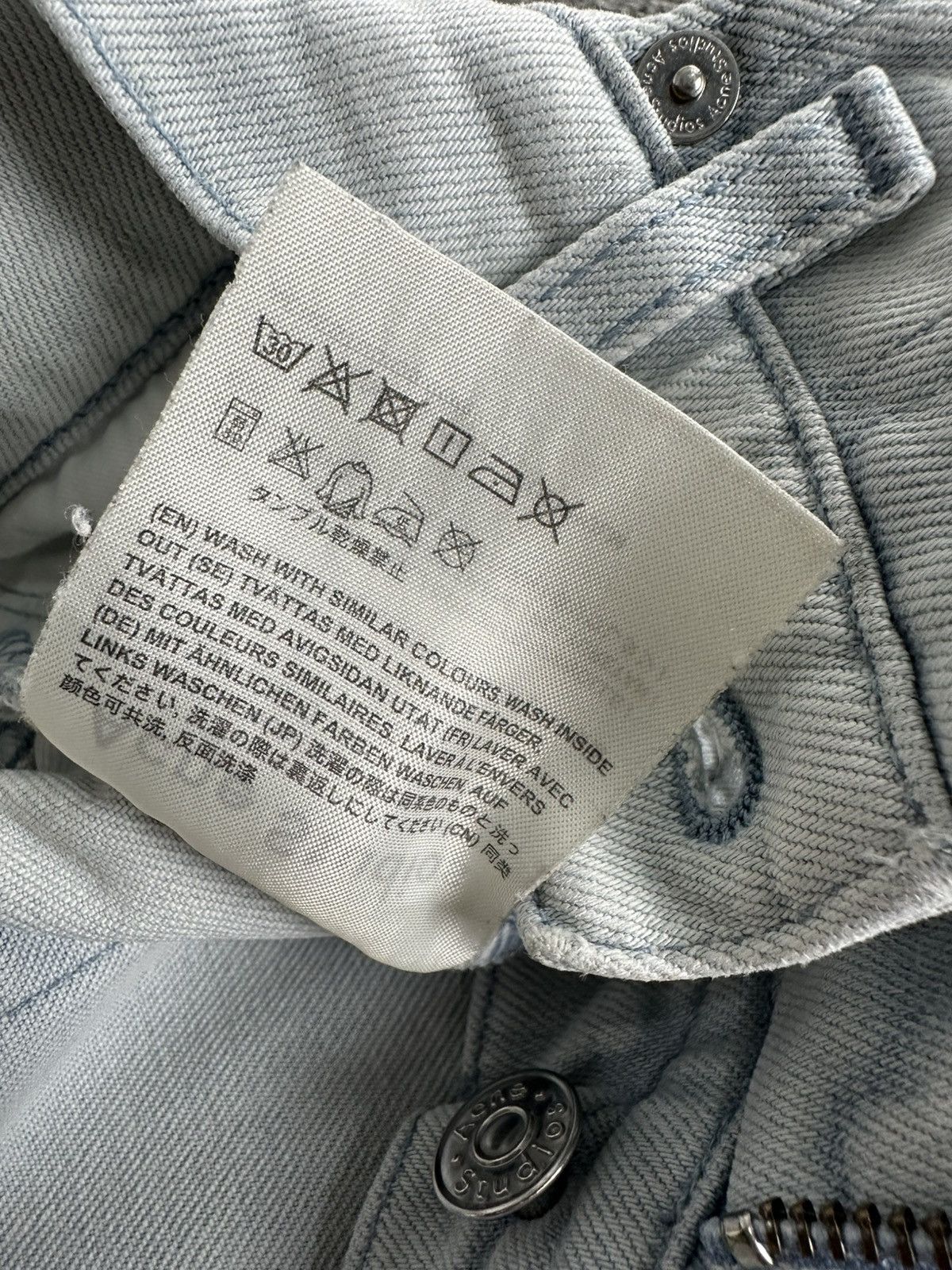 Acne Studios Acne Studios - Ace Bleached Denim Jeans - Slim Fit Size US 32 / EU 48 - 14 Thumbnail