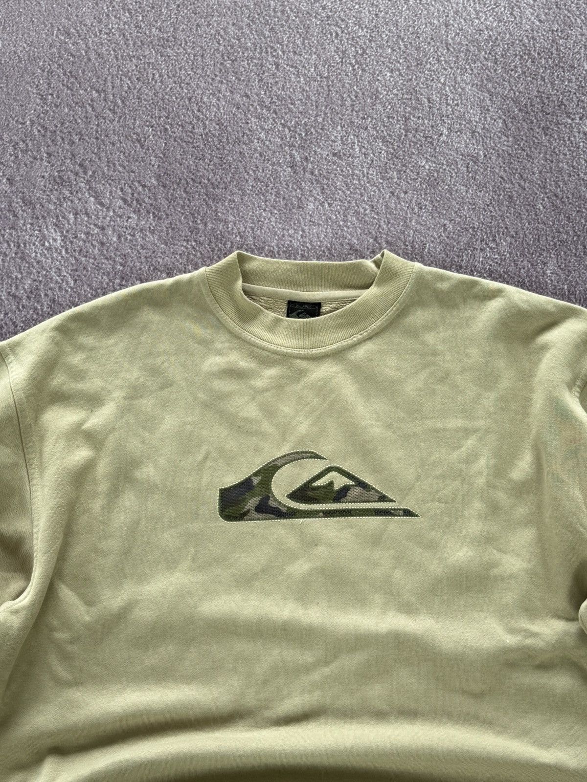 Quiksilver Vintage 90s Quicksilver Sweatshirt Y2K sweater drill Size US L / EU 52-54 / 3 - 2 Thumbnail