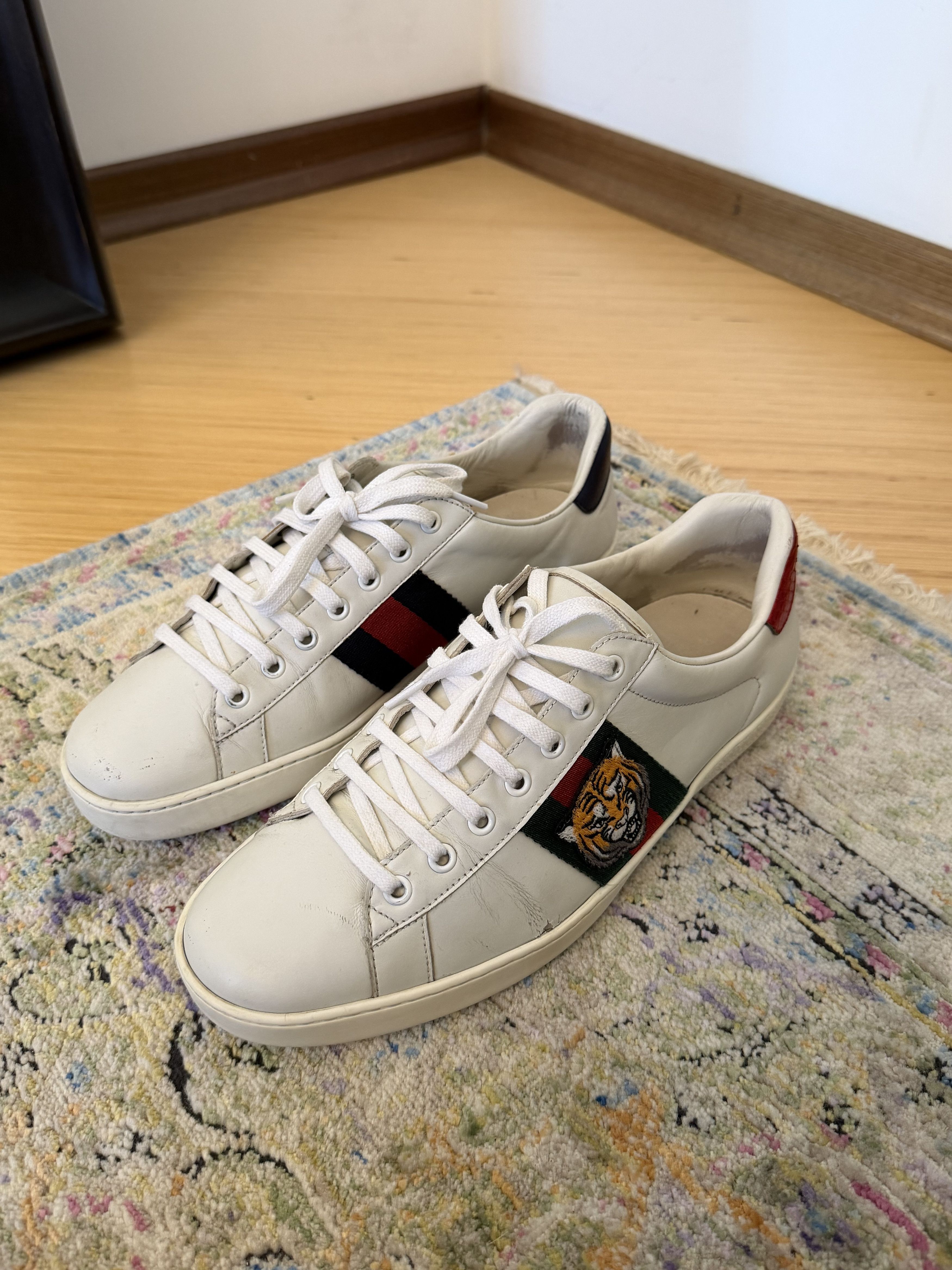 Gucci Gucci Ace Unpaired White Sneakers Size US 9.5 / EU 42-43 - 2 Thumbnail