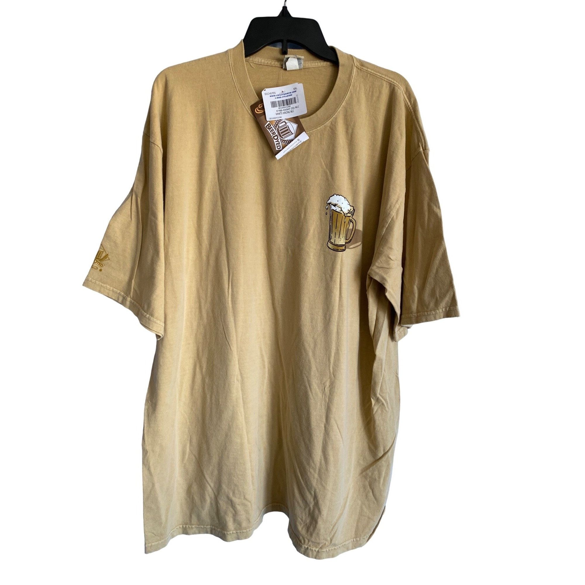 Other CRAZY SHIRTS MEN'S "WHATS WRONG" BEER DYED TEE SHIRT SZ XXL Size US XXL / EU 58 / 5 - 1 Thumbnail