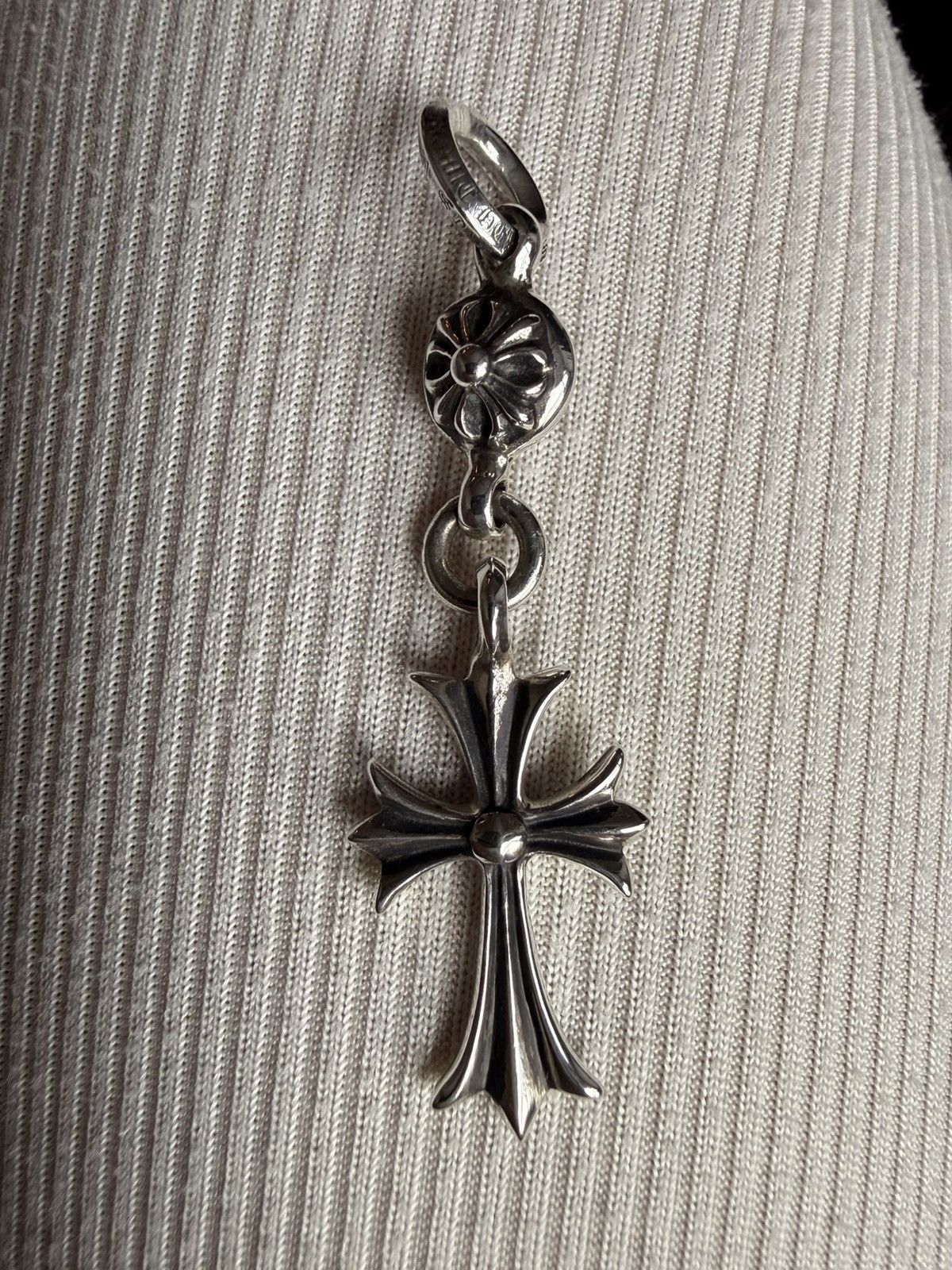 Chrome Hearts Chrome Hearts 1 Ball Tiny CH Cross Pendant + Ball Chain Size ONE SIZE - 2 Thumbnail