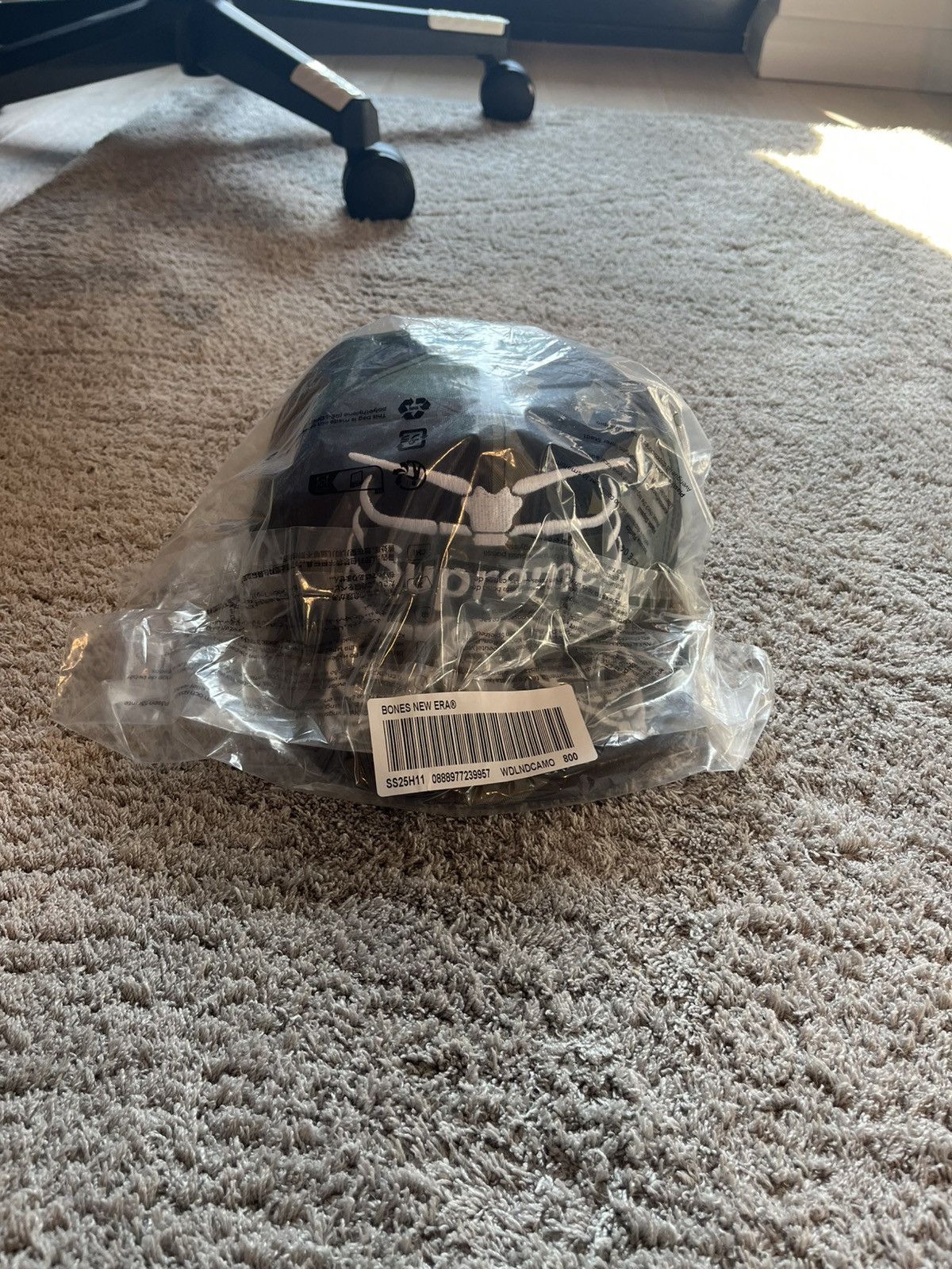 Supreme Supreme bones box logo new era hat camo | Grailed