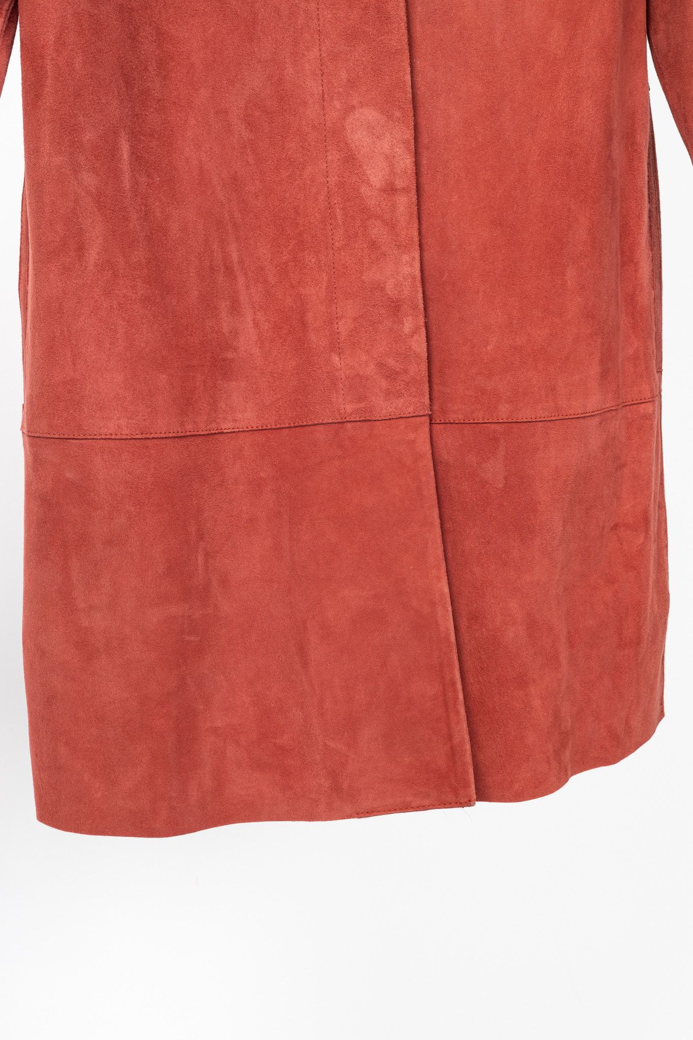 Weekend Max Mara Weekend Max Mara Virtus Red Suede Panelled Coat Size M / US 6-8 / IT 42-44 - 8 Thumbnail