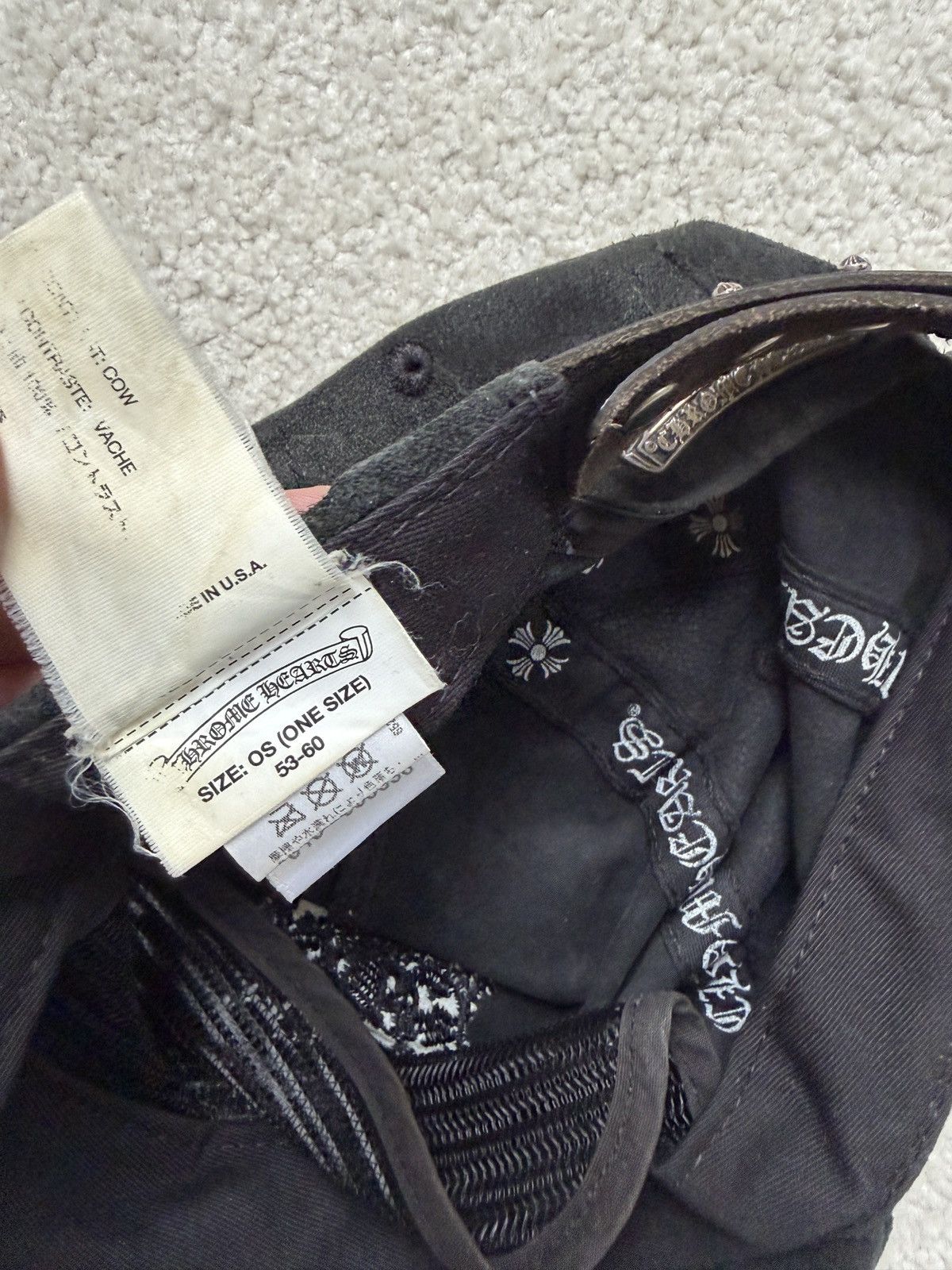 Chrome Hearts CH SUEDE CAP Size ONE SIZE - 11 Thumbnail