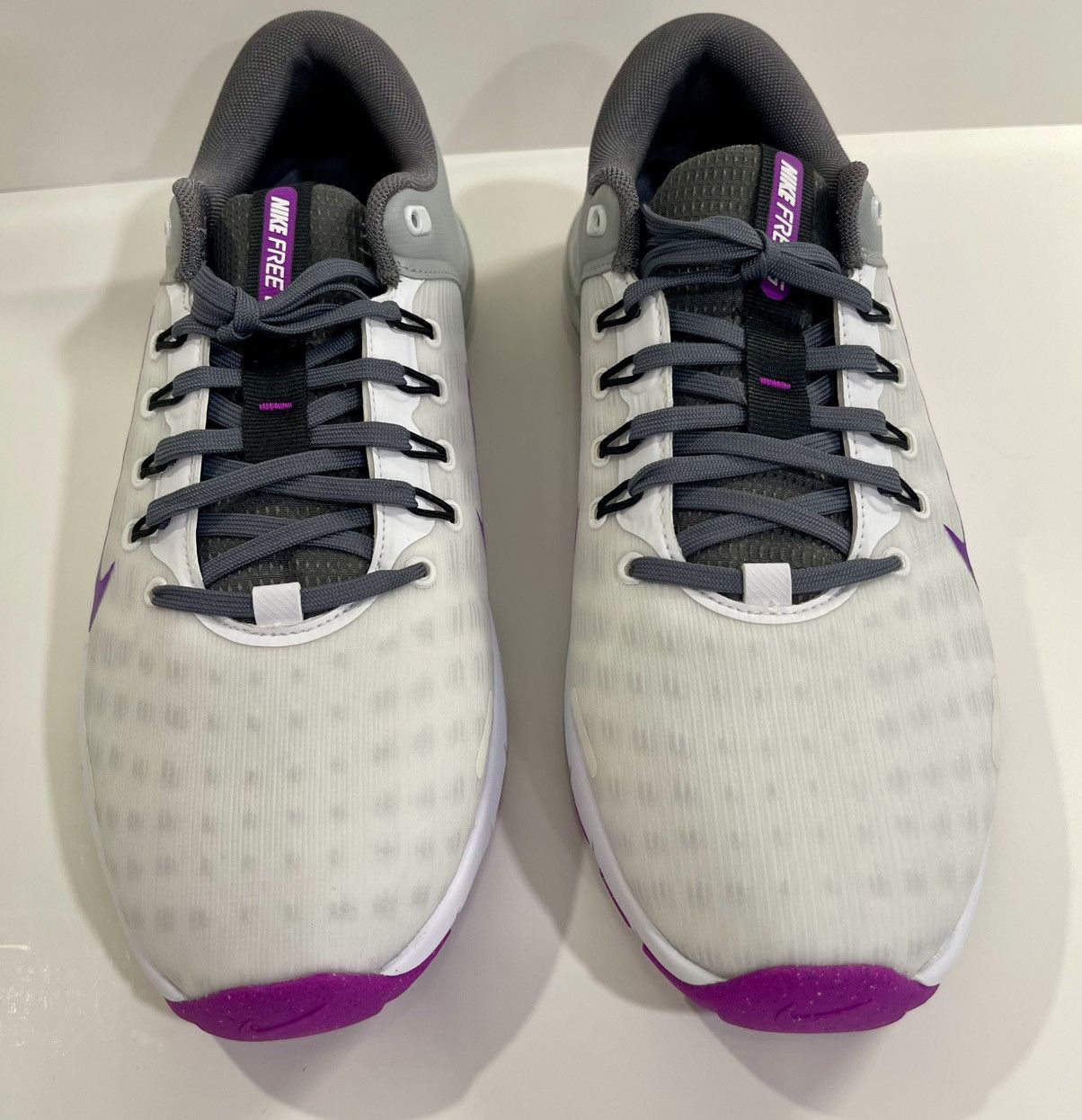 Nike Mens Free Golf Iron Grey Vivid Purple Spikeless Shoes FN0332-104 Size 8.5 Nike Free Golf Next Nature Vivid Purple White / Iron Grey main image 2