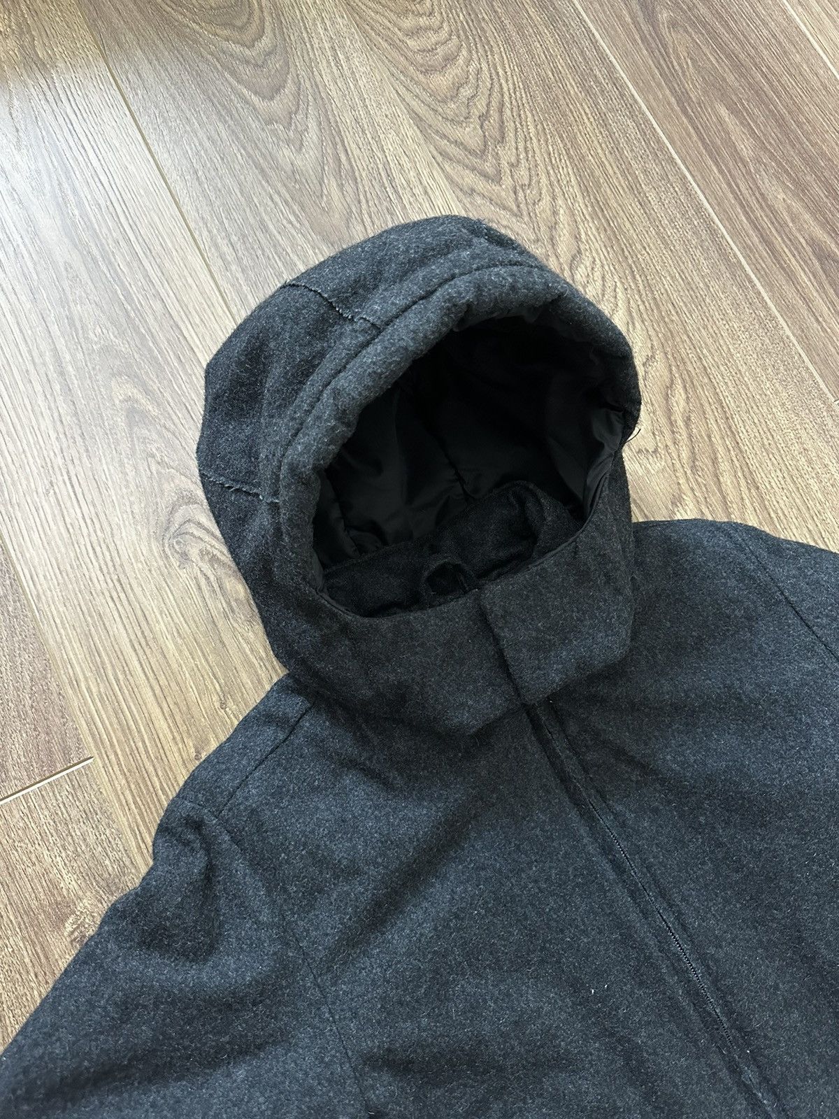 Diesel × Vintage Diesel Vintage Disstressed Patch Pocket Wool Hooded Jacket Size L / US 10 / IT 46 - 11 Thumbnail