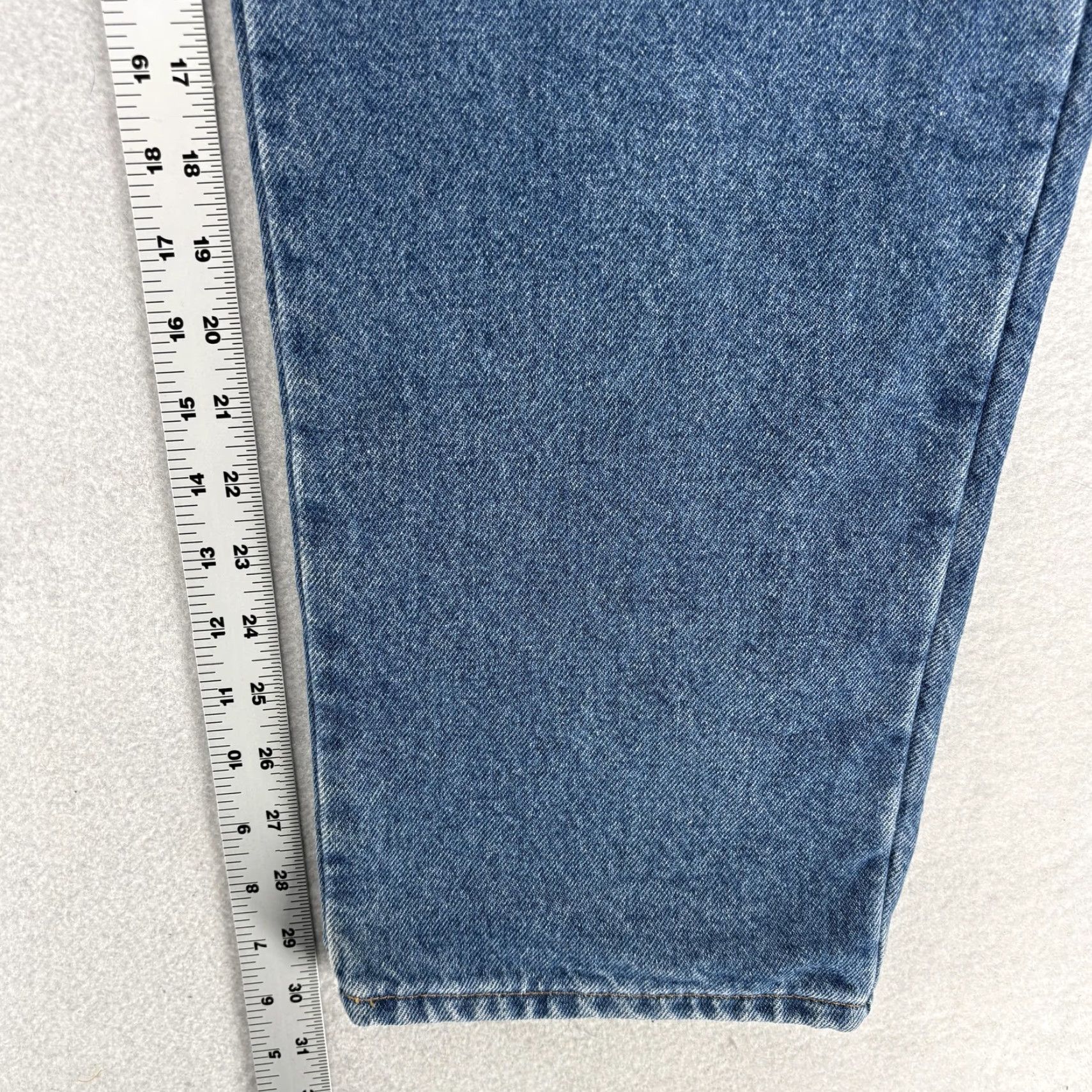 Vintage L.L. Bean Jeans Mens 36x30 Comfort Waist Straight Denim Blue 5-Pocket Pockets Regular Inseam 30 Size US 36 / EU 52 - 7 Thumbnail