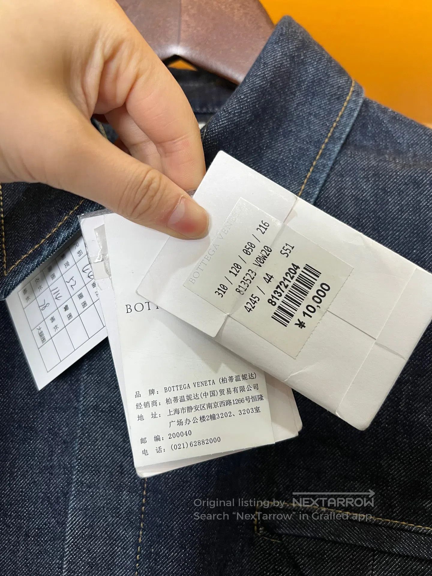 Bottega Veneta Bottega Veneta Triangle Logo Denim Shirt| Size US S / EU 44-46 / 1 - 4 Thumbnail