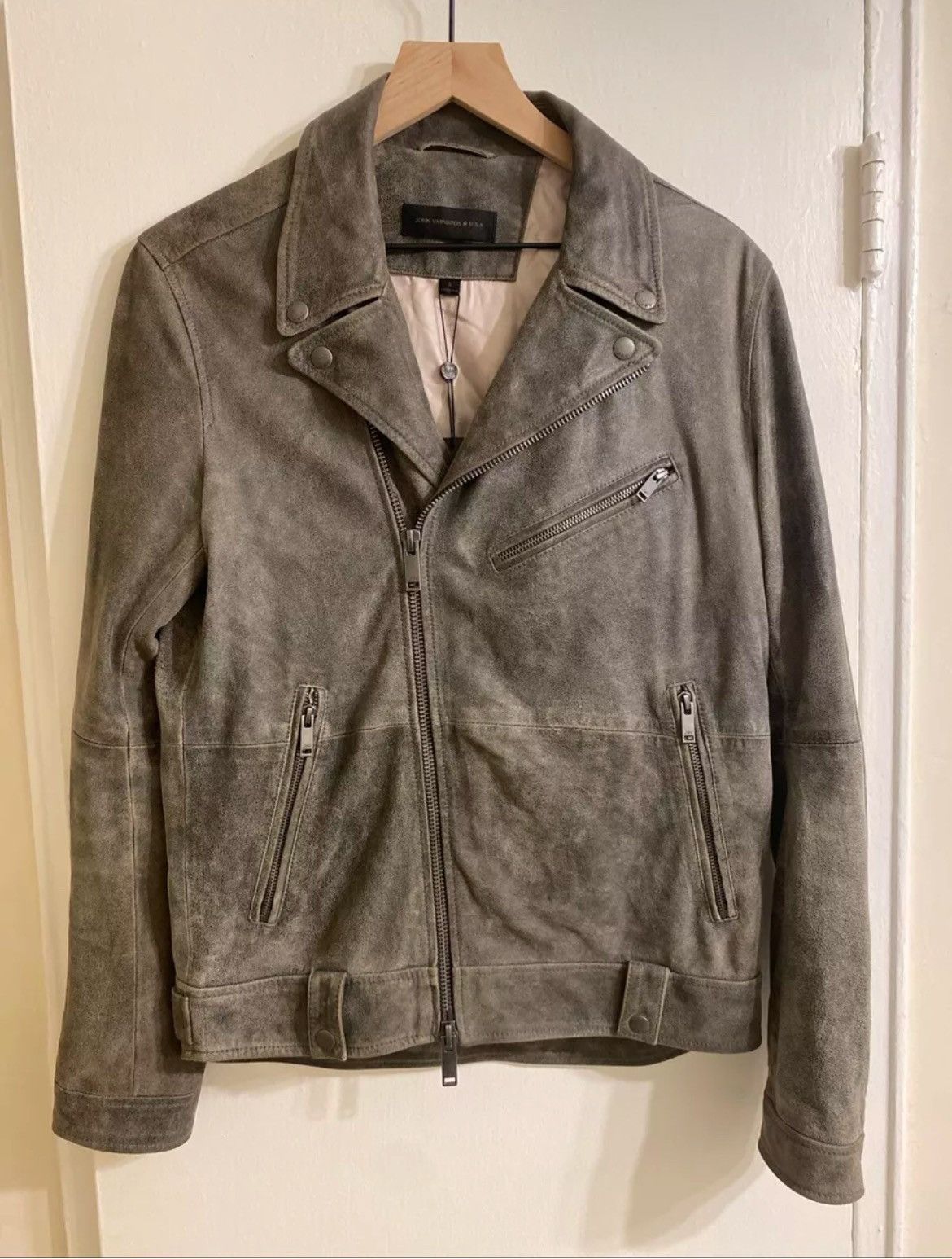 John Varvatos Burnished Leather Moto Jacket. Small Size US S / EU 44-46 / 1 - 11 Thumbnail