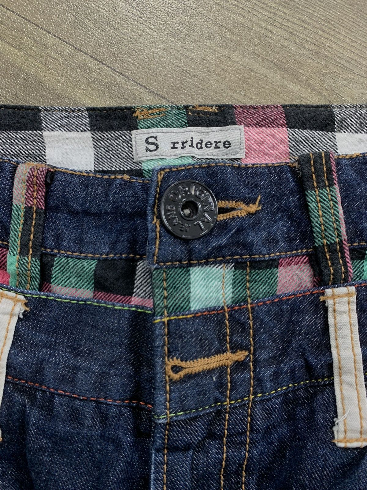 Japanese Brand 2000s Sorridere Doubel Waist Punk Ifsix Lgb Style Jeans Size US 32 / EU 48 - 5 Thumbnail