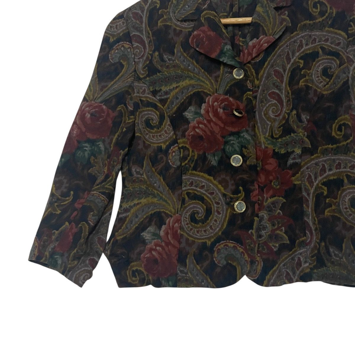 Burberry Vintage 90s Burberry’s Tweed Art Jacket Size M / US 6-8 / IT 42-44 - 3 Thumbnail
