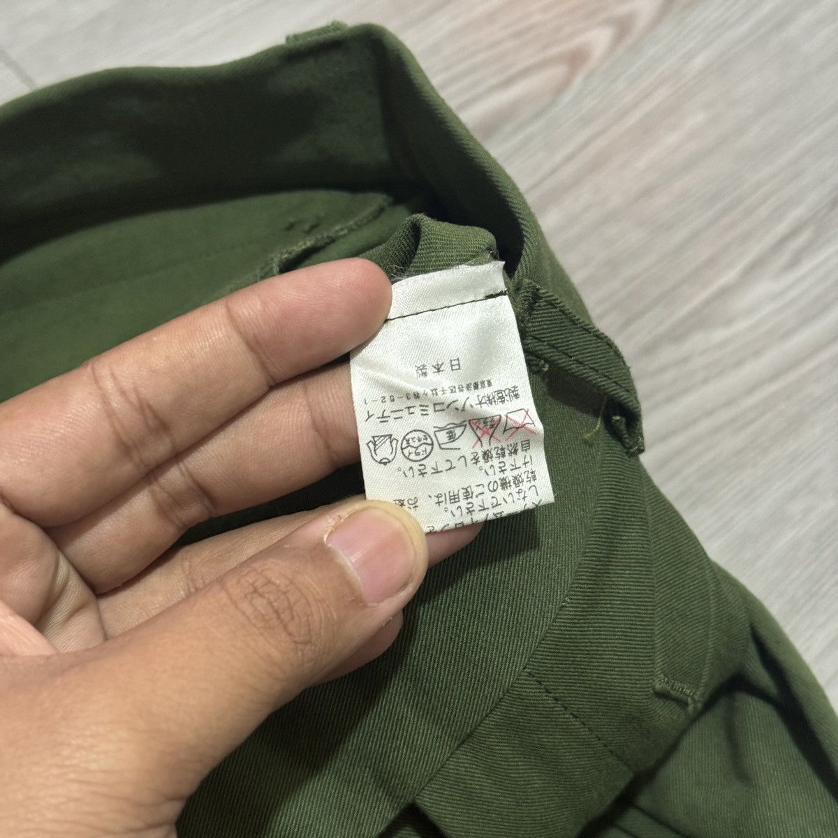 Japanese Brand Ozone Community Olive Green Cargo Pants Size 24" / US 00 / IT 34 - 7 Thumbnail