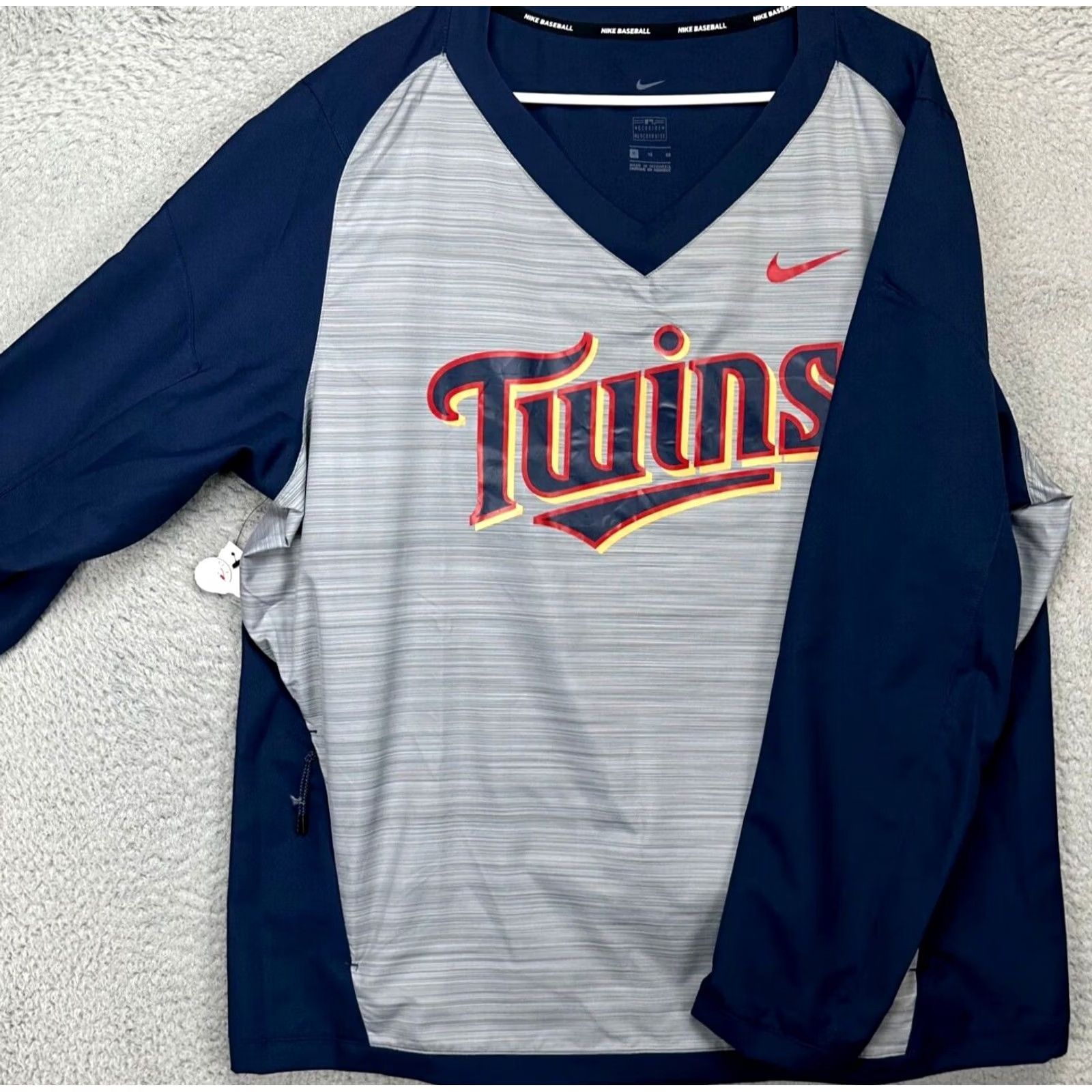Nike Nike Dri-Fit Minnesota Twins Shirt Mens XL Grey Crew Neck Long Sleeve Baseball Pullover Size US XL / EU 56 / 4 - 4 Thumbnail