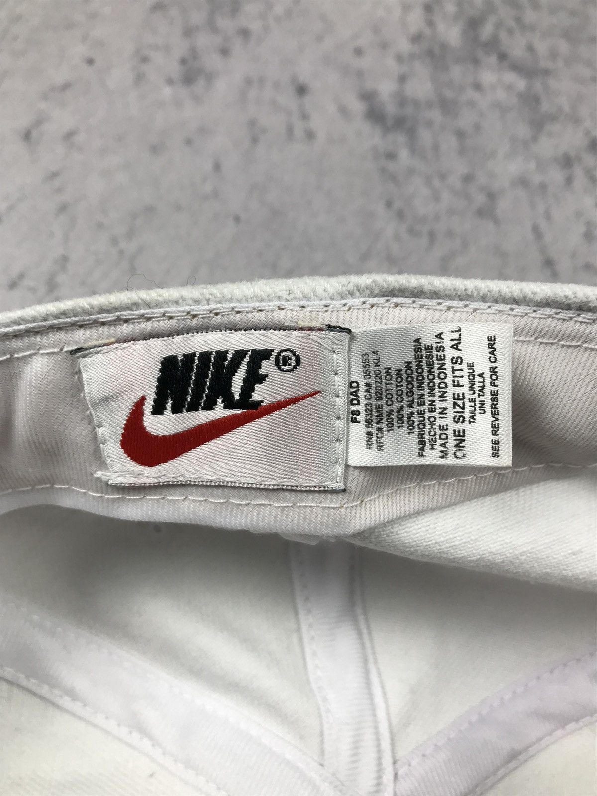 Nike × Vintage Vintage Nike Center Logo Swoosh Cap Hat Adjustable Drill Size ONE SIZE - 9 Thumbnail