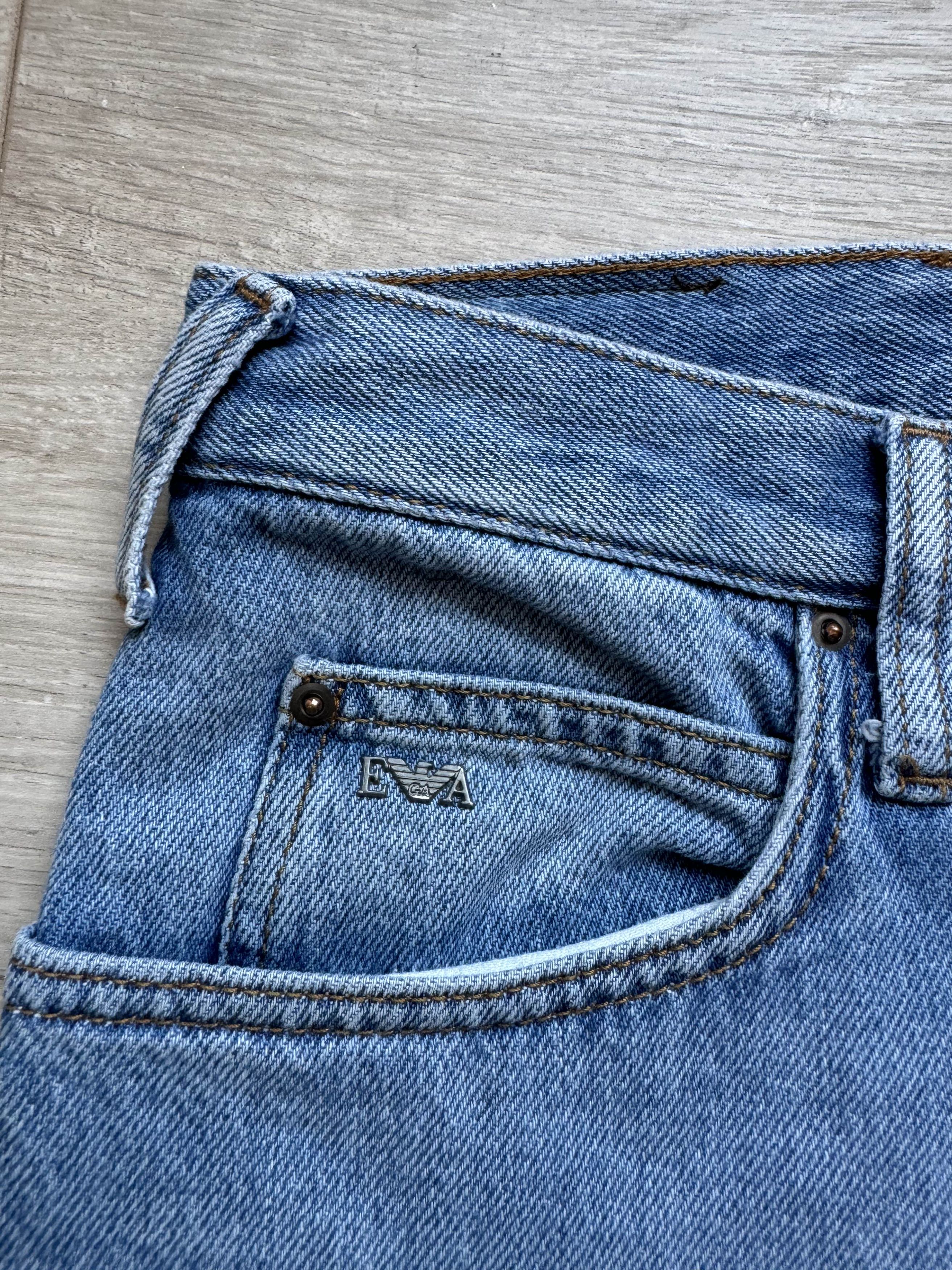 Emporio Armani EMPORIO ARMANI Blue Denim Jeans Regular Fit Size US 31 - 5 Thumbnail