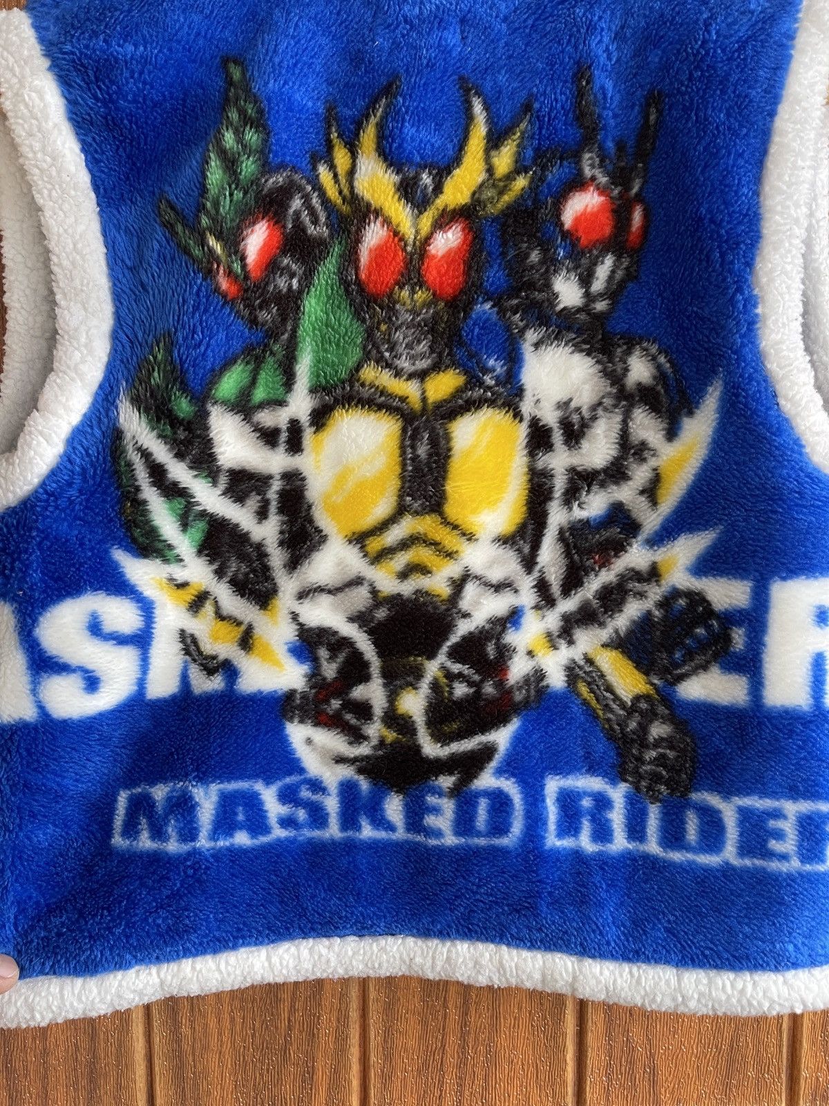 Anime Rare🔥Masked Rider Tank Top Sleeve Less Fleece Size US S / EU 44-46 / 1 - 7 Thumbnail