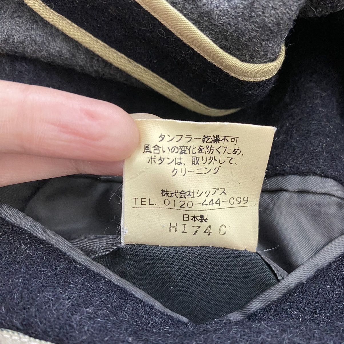 Japanese Brand SHIPS Japanese Brand Heavy Wool Black Coat Jacket Size US XL / EU 56 / 4 - 7 Thumbnail