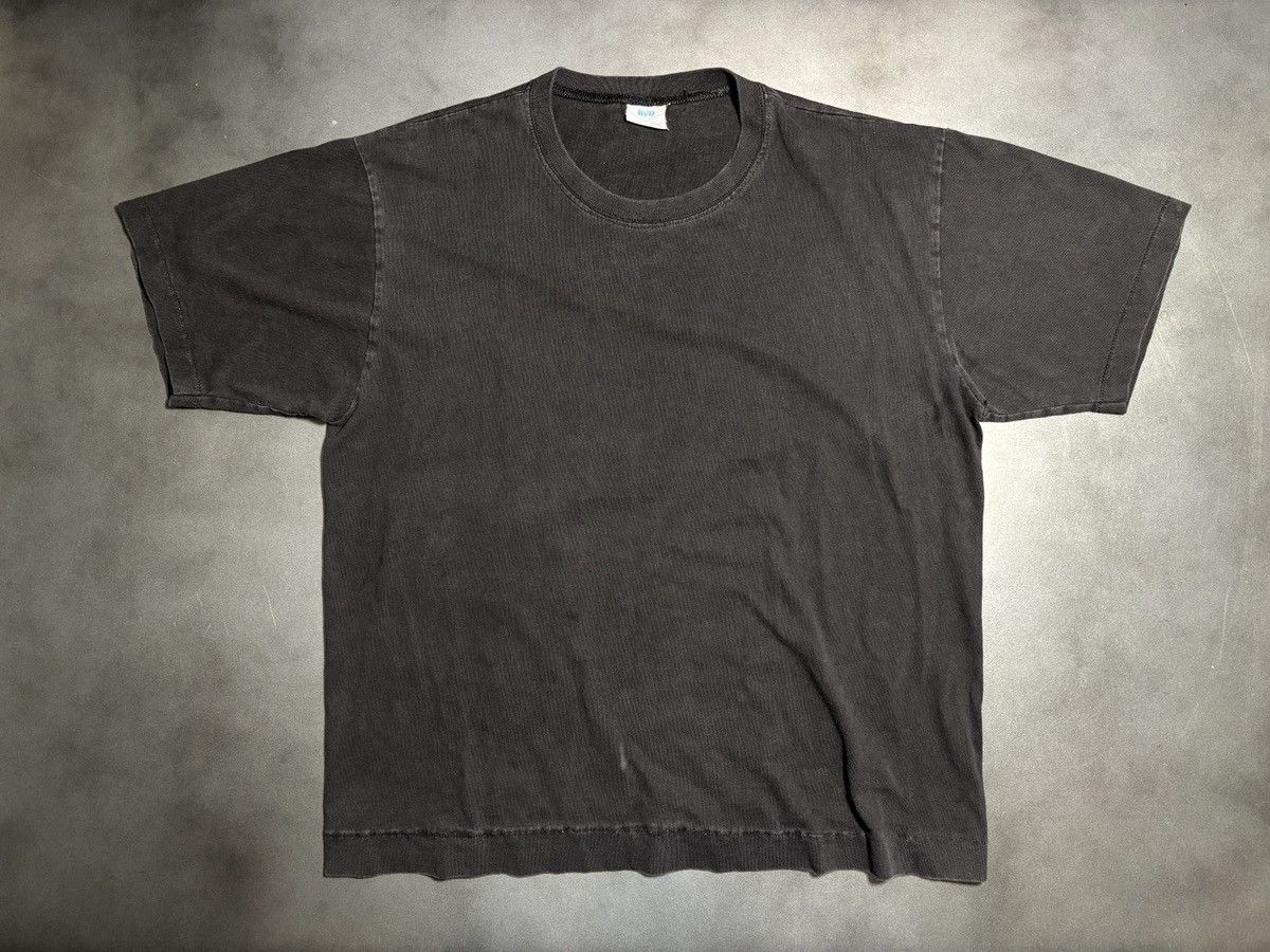 Vintage Hemmed Vintage Blank T-Shirt 1990s Black T-Shirt Cropped BVD Size US S / EU 44-46 / 1 - 15 Thumbnail