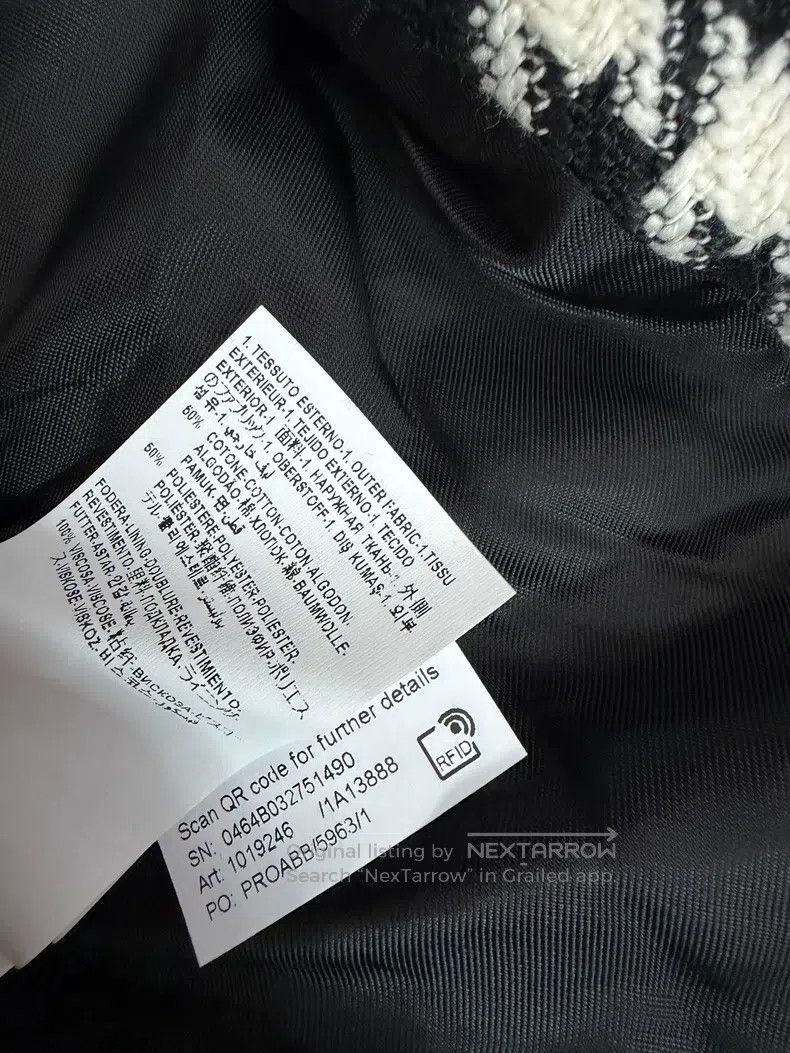 Versace Versace Black and white houndstooth small fragrant jacket Size S / US 4 / IT 40 - 6 Thumbnail
