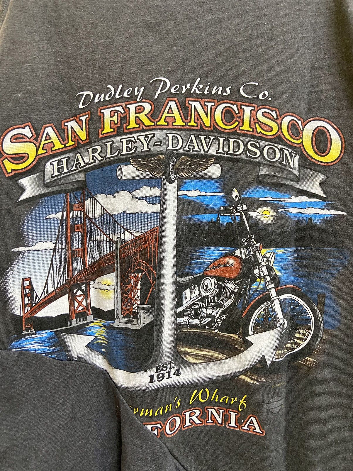 Harley Davidson × Vintage Vintage 1997/2007 Harley Davidson Sleeveprint Dragon Custom Size US M / EU 48-50 / 2 - 10 Thumbnail
