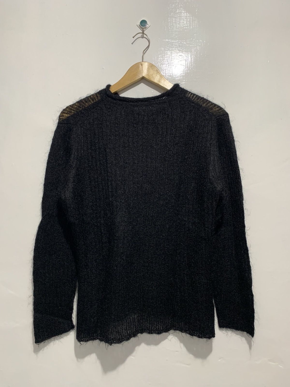 Japanese Brand TOUS LES DEUX Mohair Japenese Grungge Sheer Long Sleeve Size US M / EU 48-50 / 2 - 7 Thumbnail