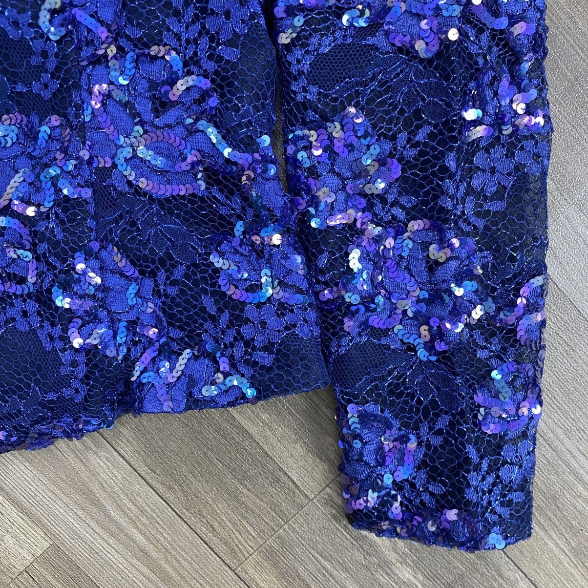 Givenchy 1990s Vintage Givenchy Hi Formal Brocade Beads Womens Blazer Size L / US 10 / IT 46 - 7 Thumbnail