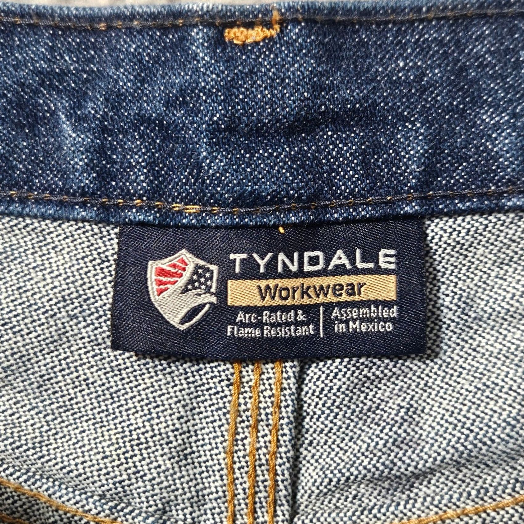 Denime Tyndale FR Classic Relaxed Flame Resistant Denim Jeans Mens 42 x 32 J230T Size US 42 / EU 58 - 3 Thumbnail