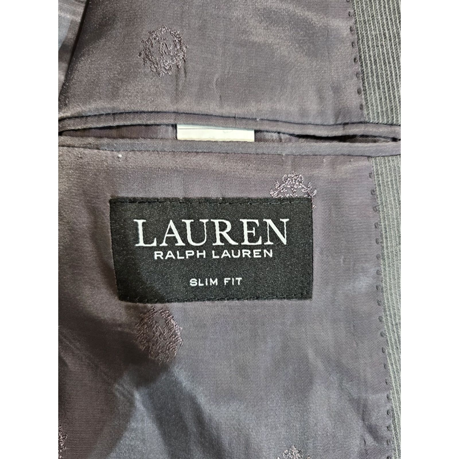 Ralph Lauren Ralph Lauren Black Label 100% Wool Blazer Coat Mens Size 46R Gray Jacket Single-Breasted Notch Lapel Slim Size 46R - 7 Thumbnail