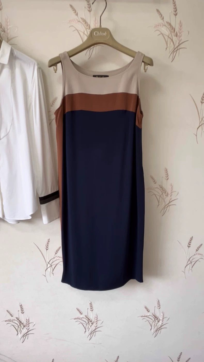 Loro Piana LORO PIANA Colorful silk dress Size S / US 4 / IT 40 - 1 Thumbnail