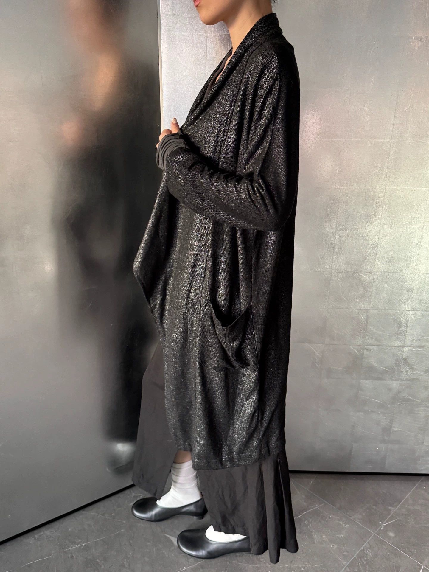 Vintage Vintage UK Brand Fine Glitter Long Cardigan S Size S / US 4 / IT 40 - 2 Thumbnail