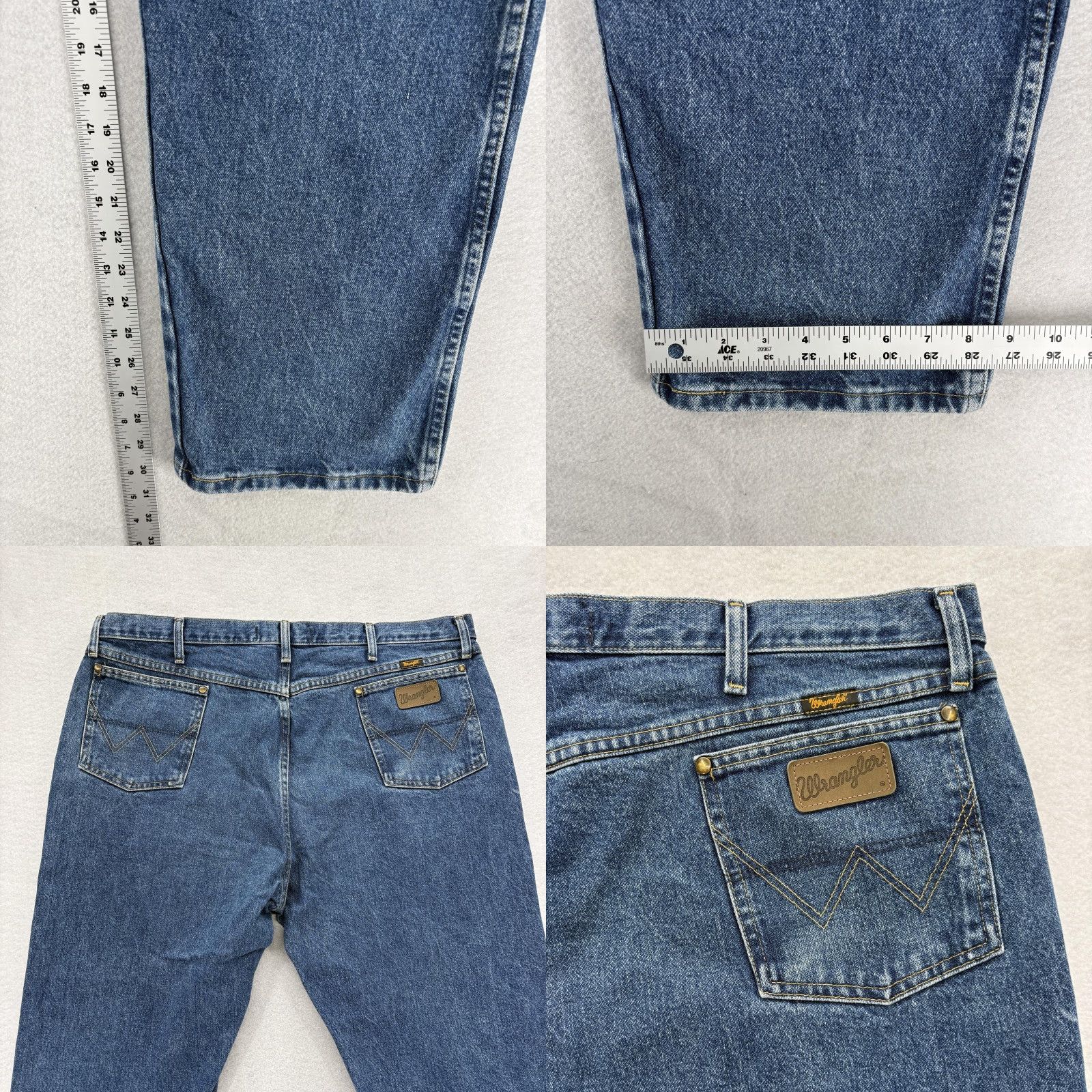 Wrangler Wrangler George Strait Jeans Mens 42x30 Blue Straight Western Cowboy Denim Jeans Mens 42 Regular Inseam 30 In Western Cowboy Size US 42 / EU 58 - 8 Thumbnail