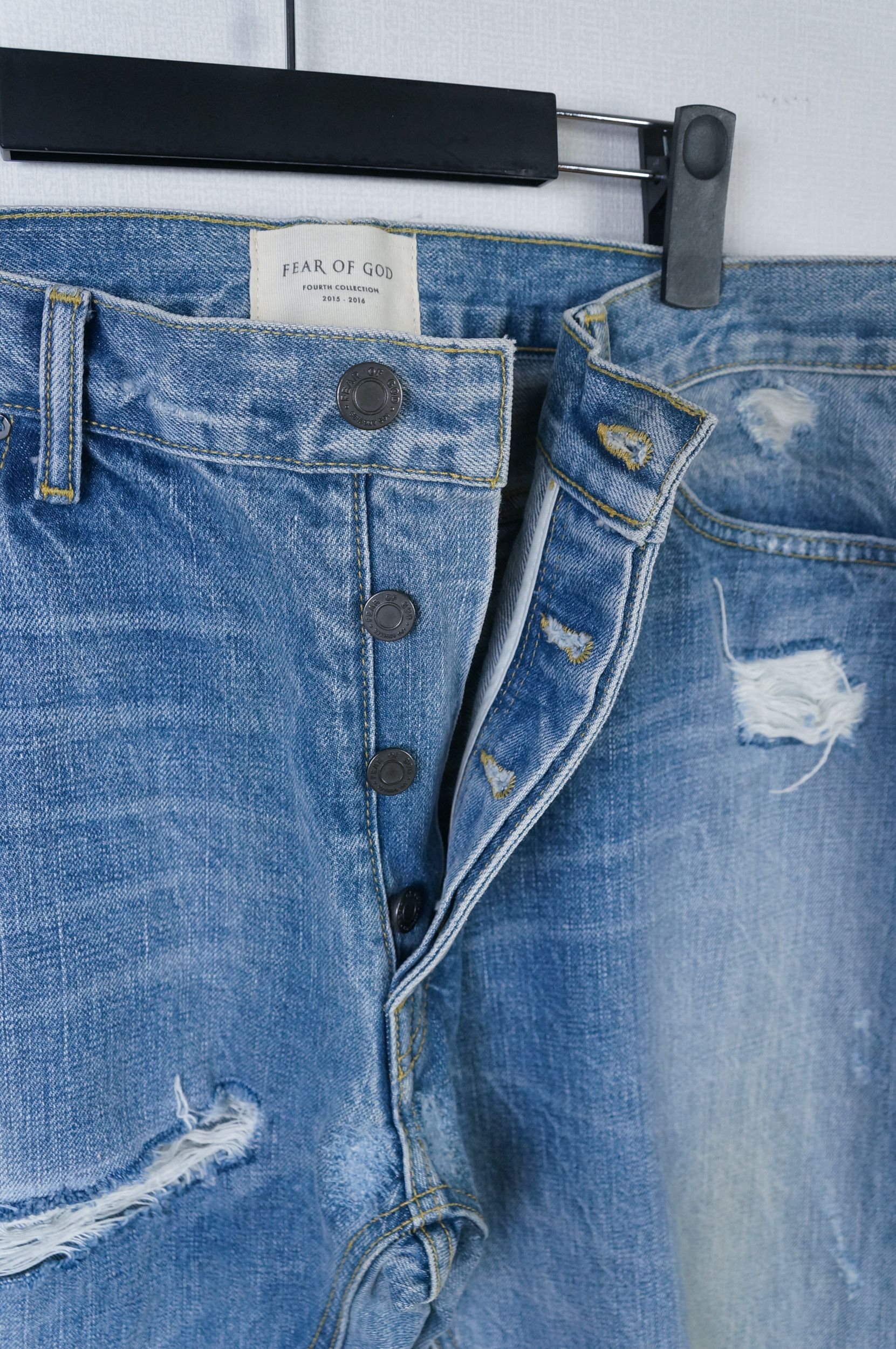 Fear of God 4Th Destroyed denim Size US 34 / EU 50 - 4 Thumbnail