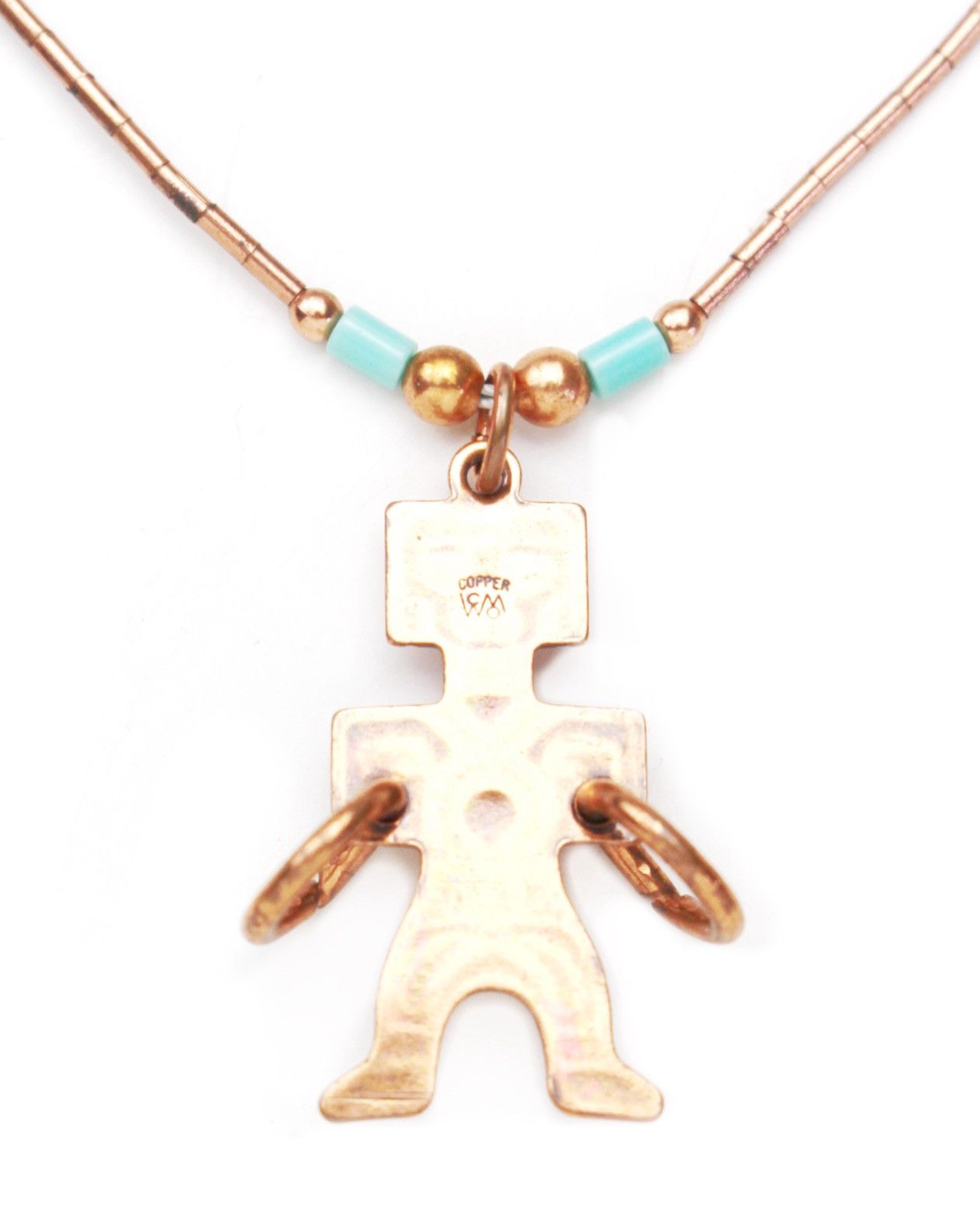Vintage 1960S REPRO SUNRISE COPPER KACHINA HOOP DANCER NECKLACE Size ONE SIZE - 6 Thumbnail