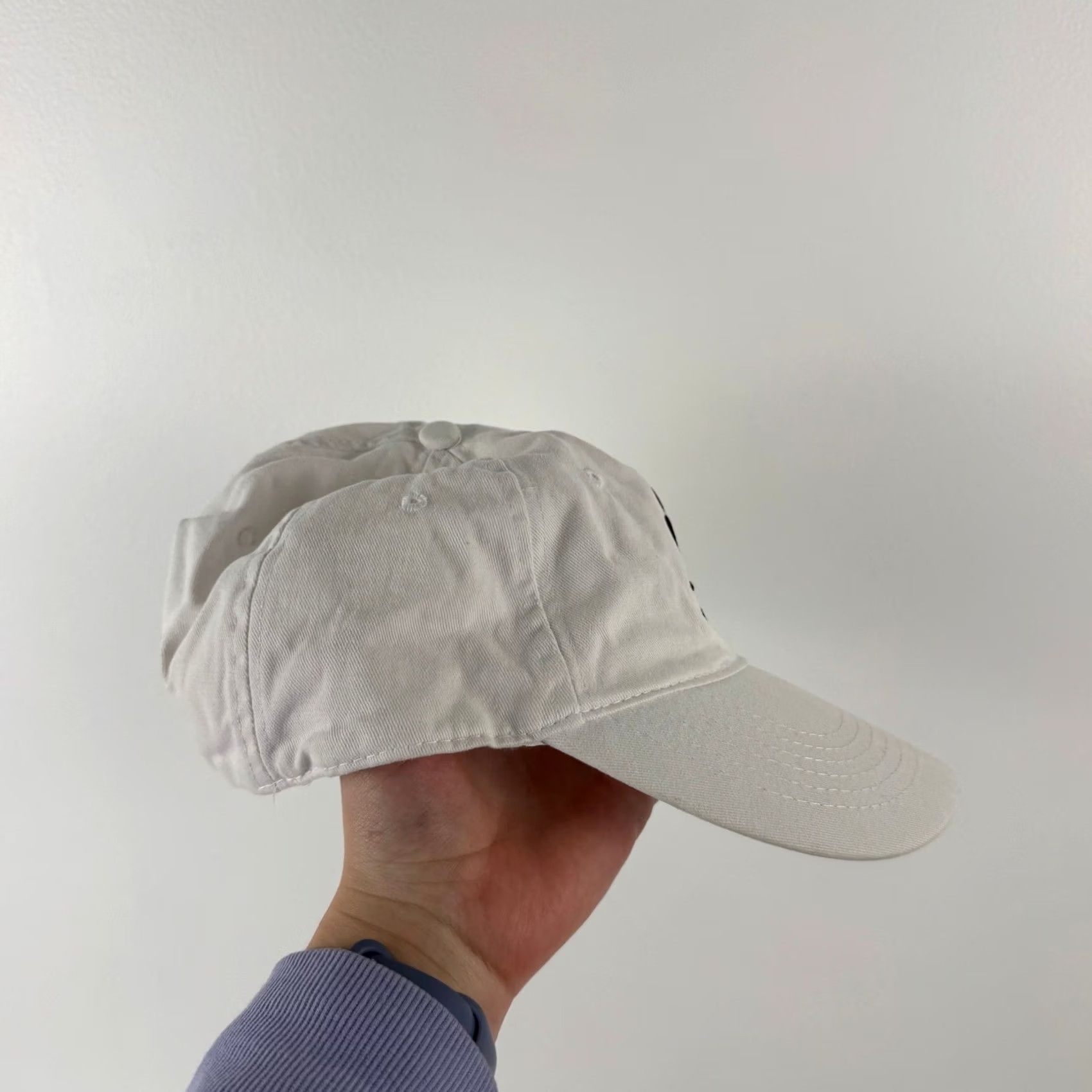 Disney Disney Mickey Mouse White Cotton Embroidered Adjustable Dad Hat Baseball Cap Size ONE SIZE - 2 Thumbnail