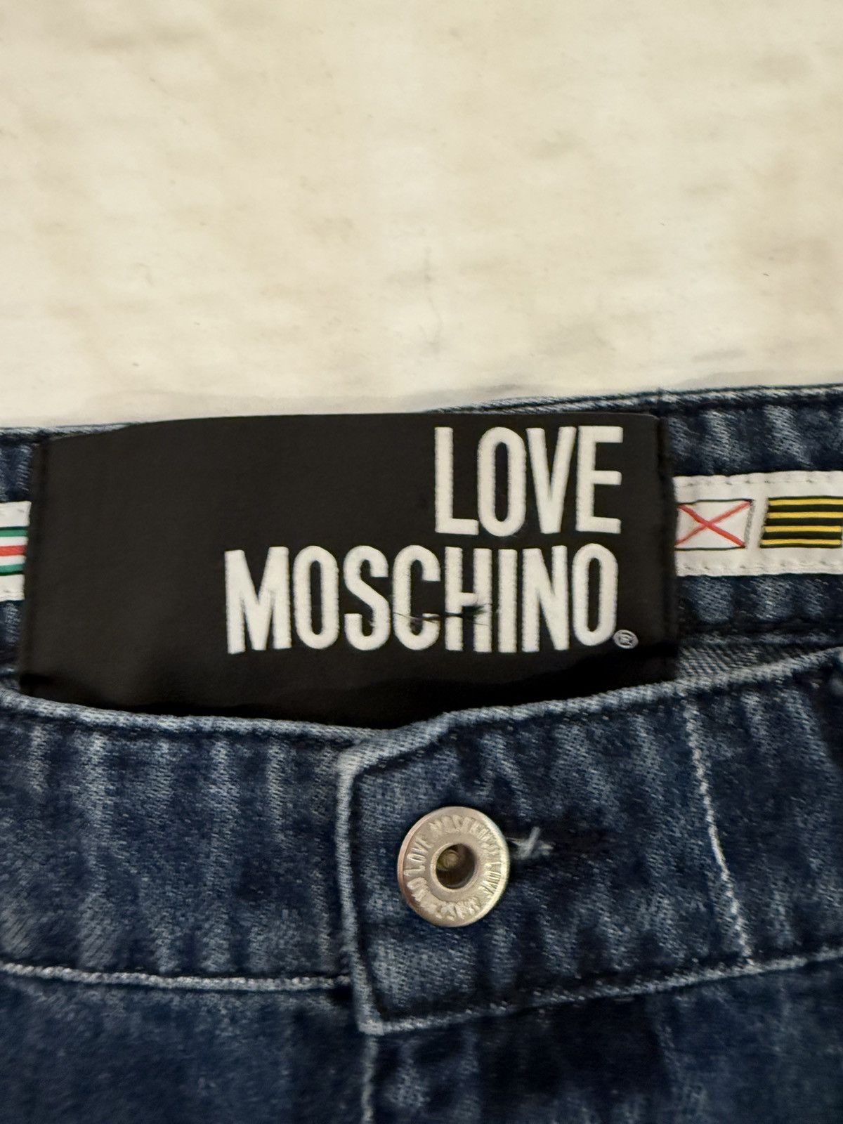 Moschino Love Moschino World Map Denim Size US 34 / EU 50 - 2 Thumbnail