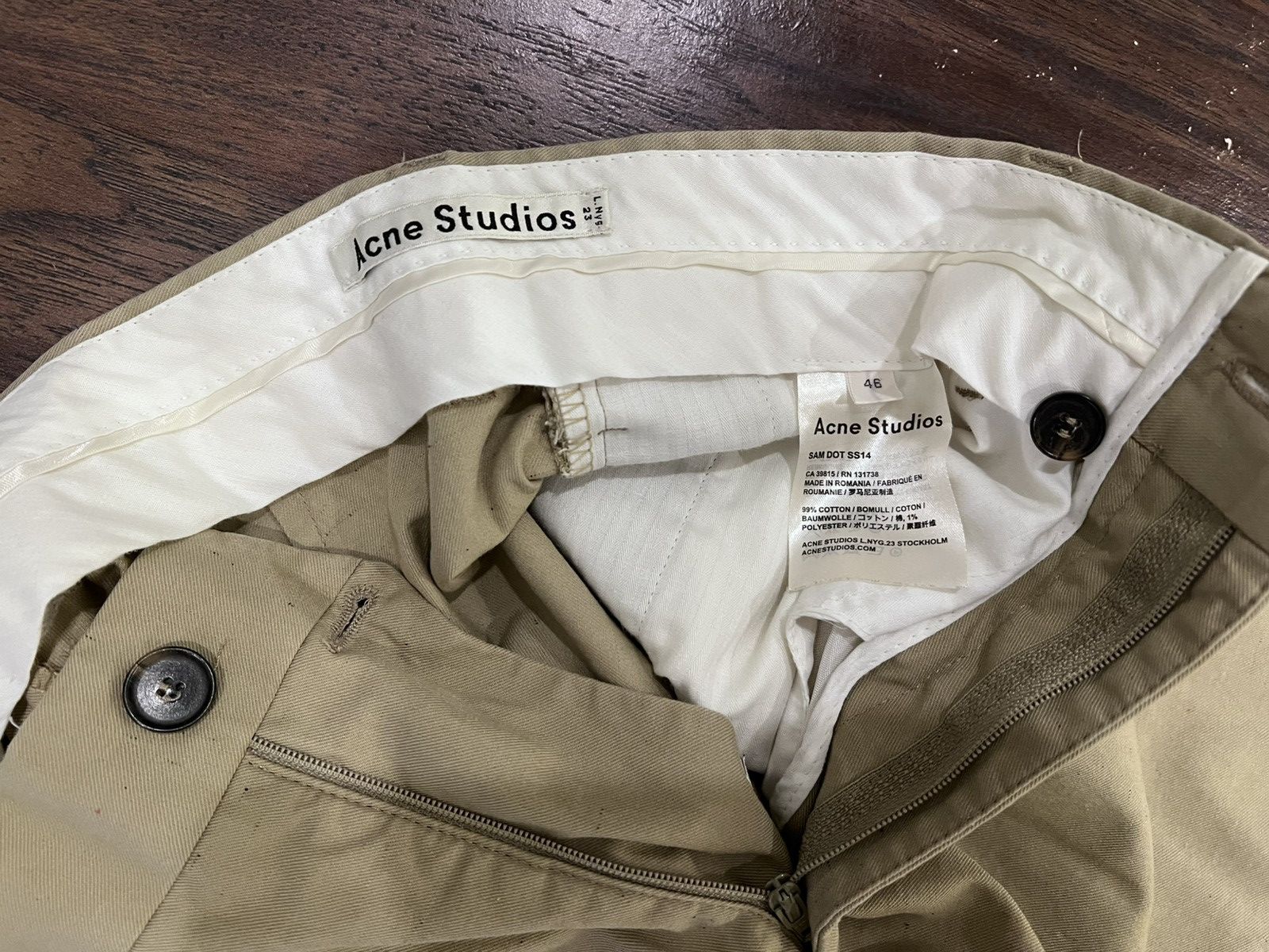 Acne Studios Acne Studios Khaki Trousers Size US 30 / EU 46 - 5 Thumbnail