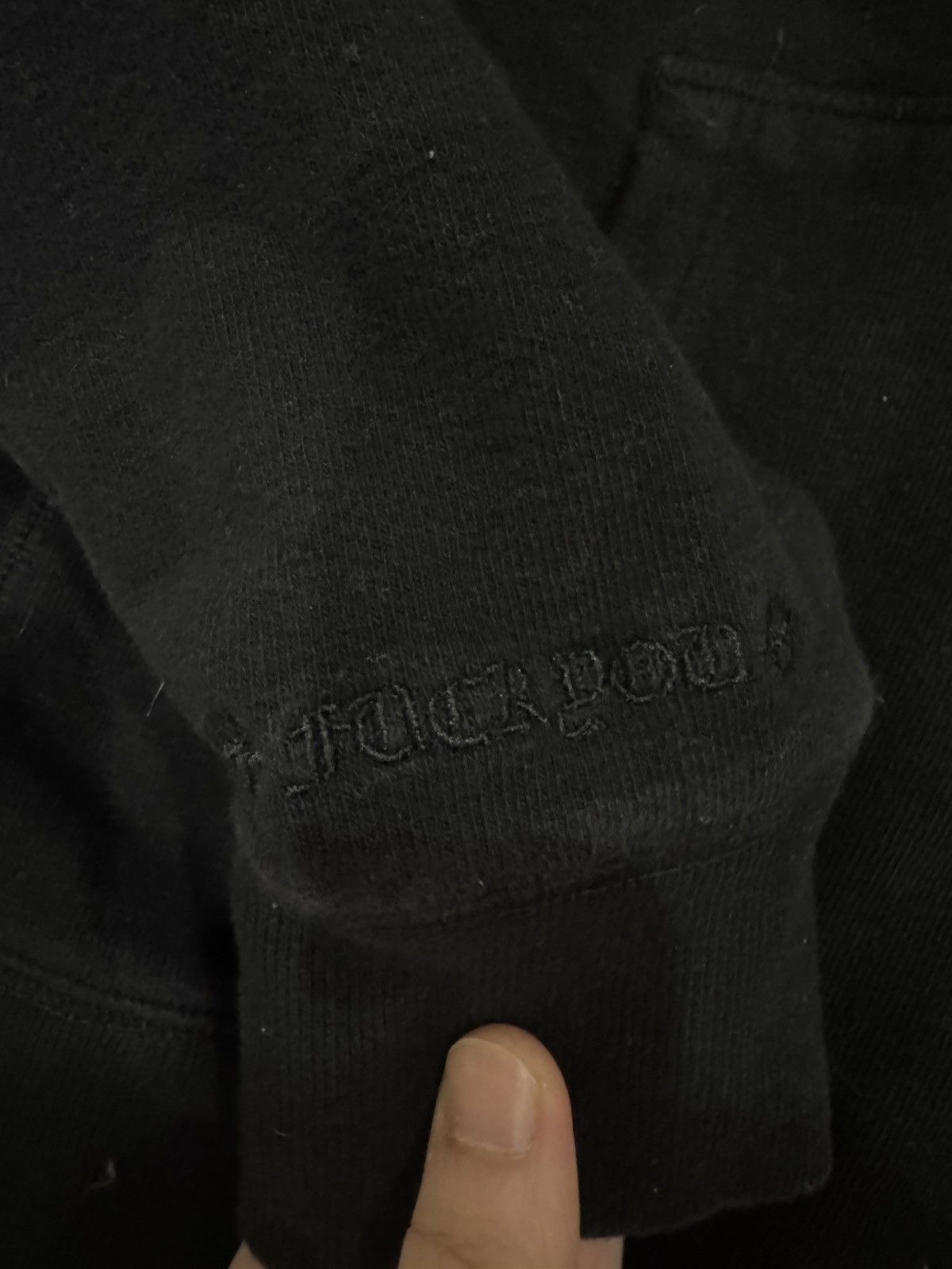 Chrome Hearts Cross patch fuck you hoodie Size US M / EU 48-50 / 2 - 7 Thumbnail