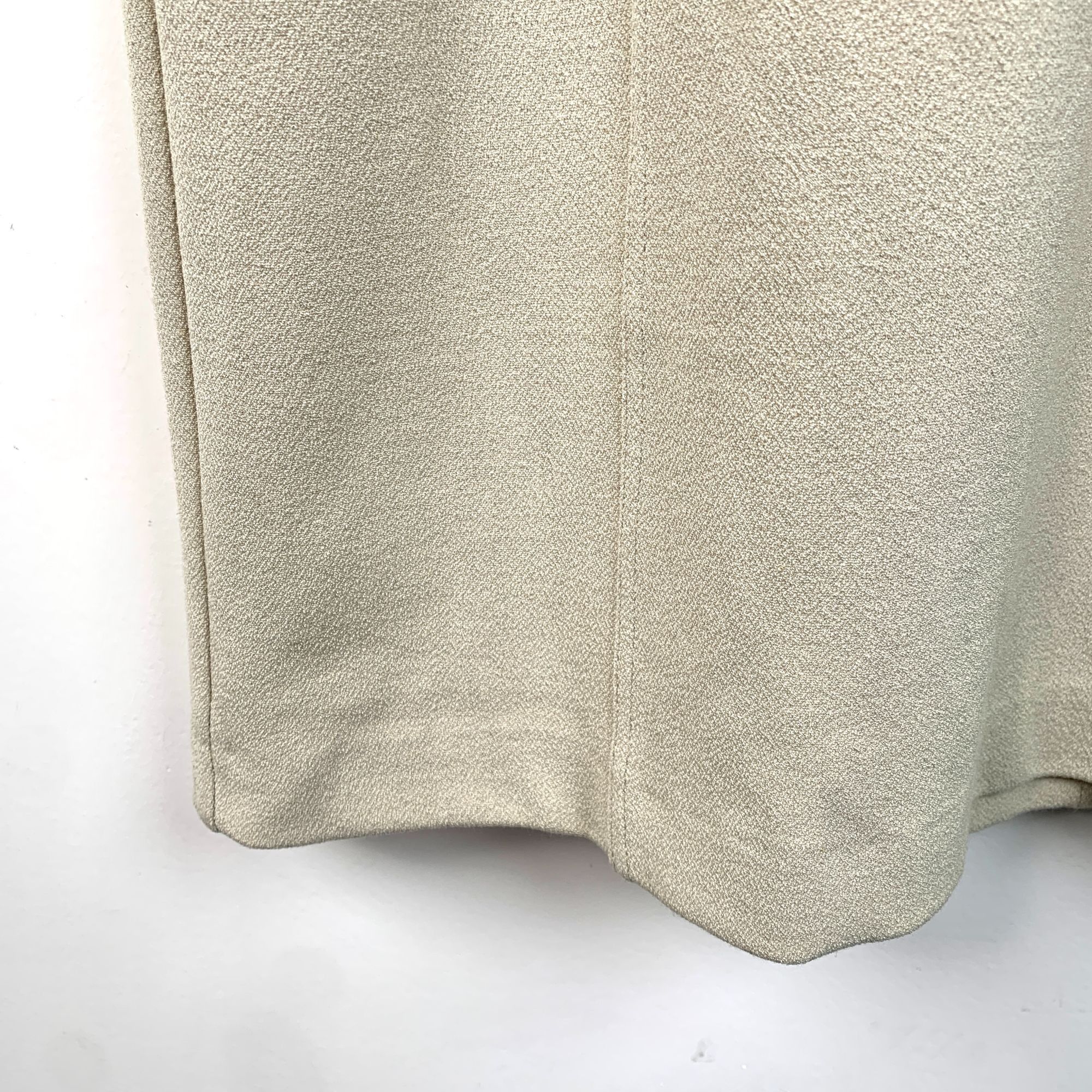 Burberry [Burberry] Apricot V-Neck Zip Short Sleeve Dress 38 Size XS / US 0-2 / IT 36-38 - 5 Thumbnail