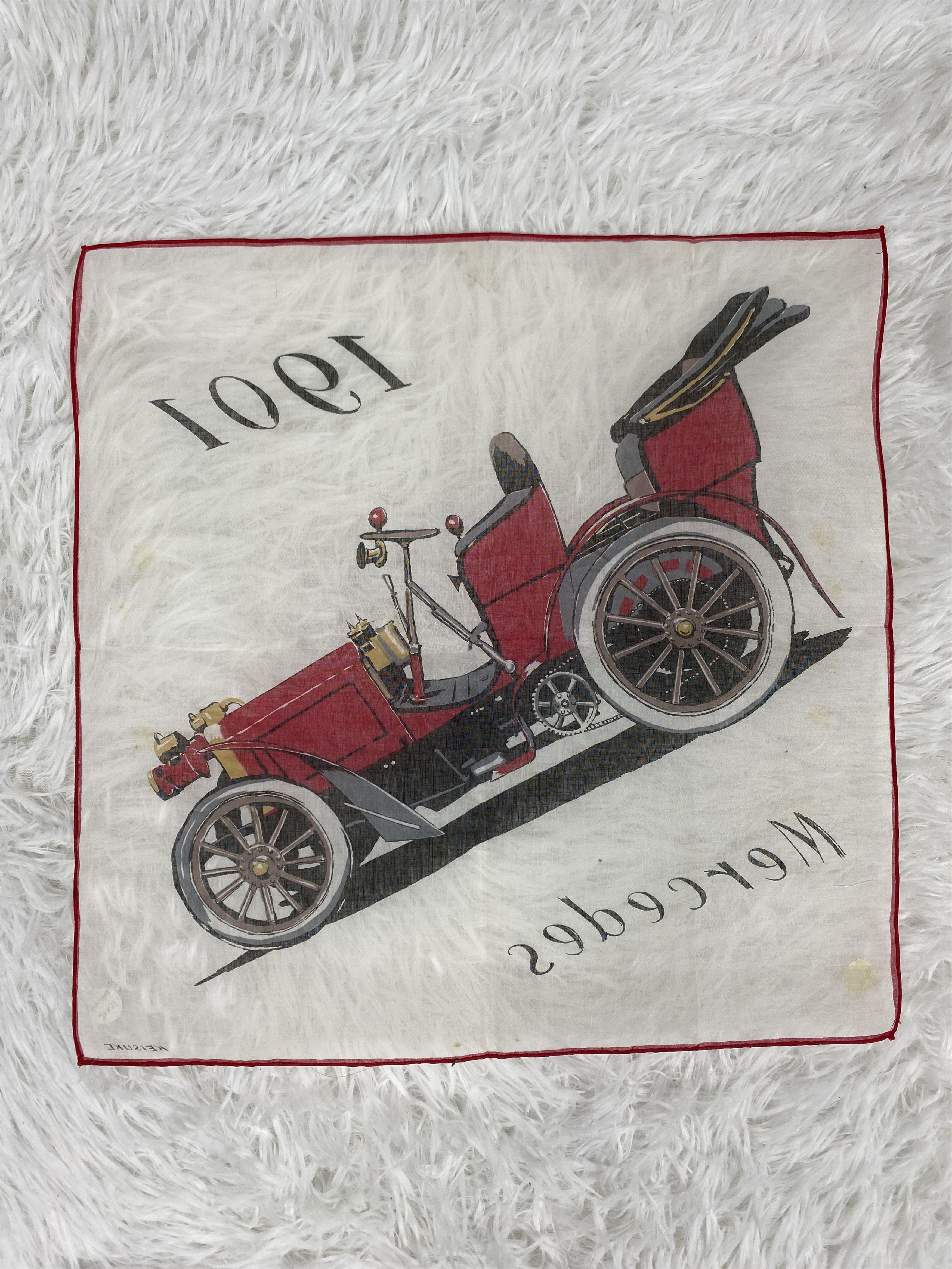 Mercedes-Benz Vintage Keisuke Mercedes !991 Handkerchief PH0147 Size ONE SIZE - 6 Thumbnail