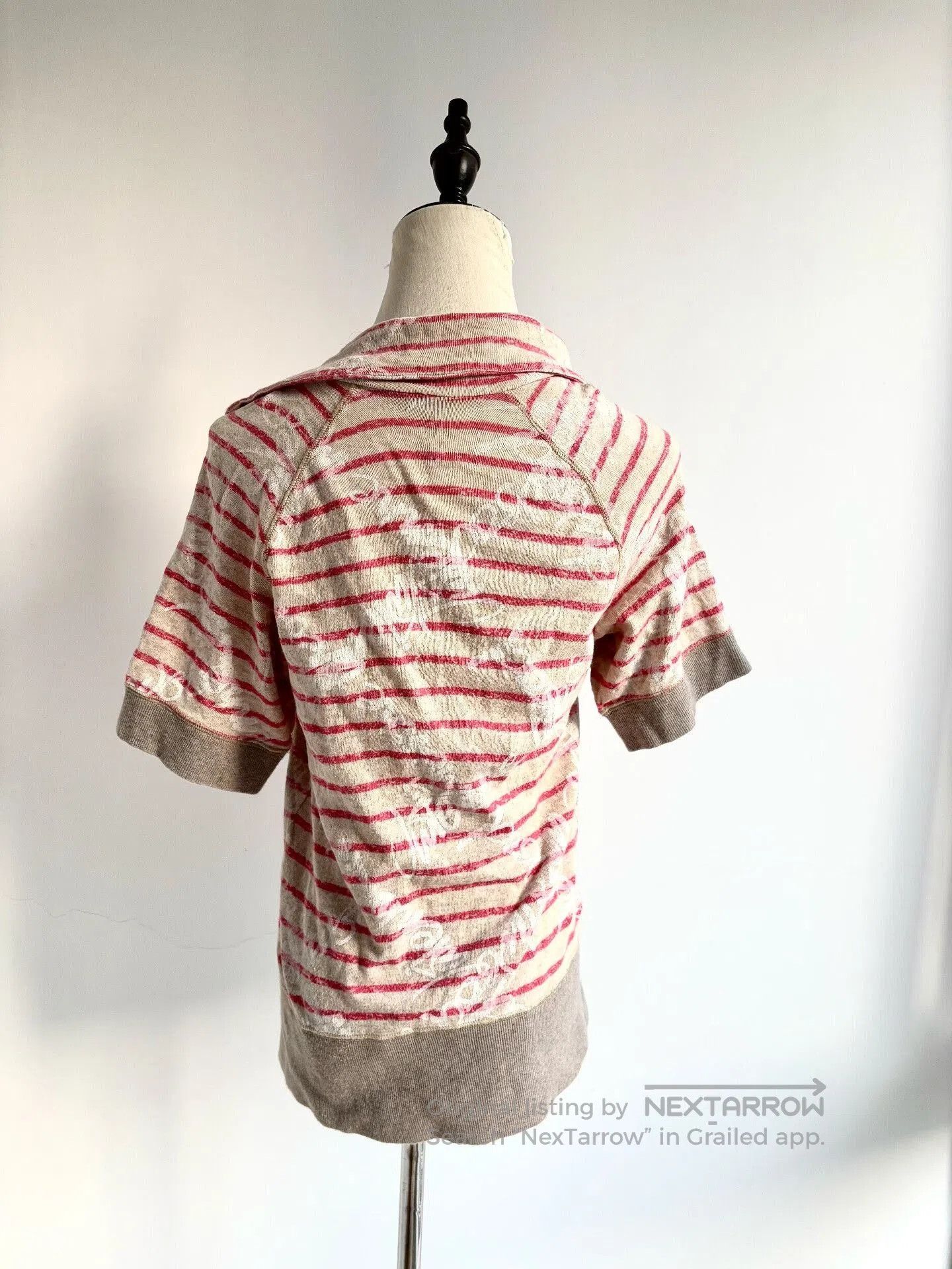 Vivienne Westwood Vivienne Westwood Striped Short Sleeve Sweatshirt. Size M / US 6-8 / IT 42-44 - 4 Thumbnail