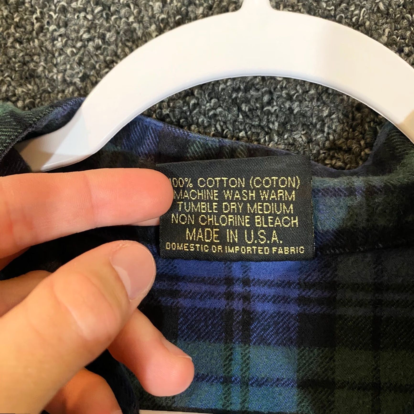 CO Vermont Flannel Co Shirt Mens Medium Multicolor Plaid Cotton Button-Up Made in USA Size US M / EU 48-50 / 2 - 3 Thumbnail
